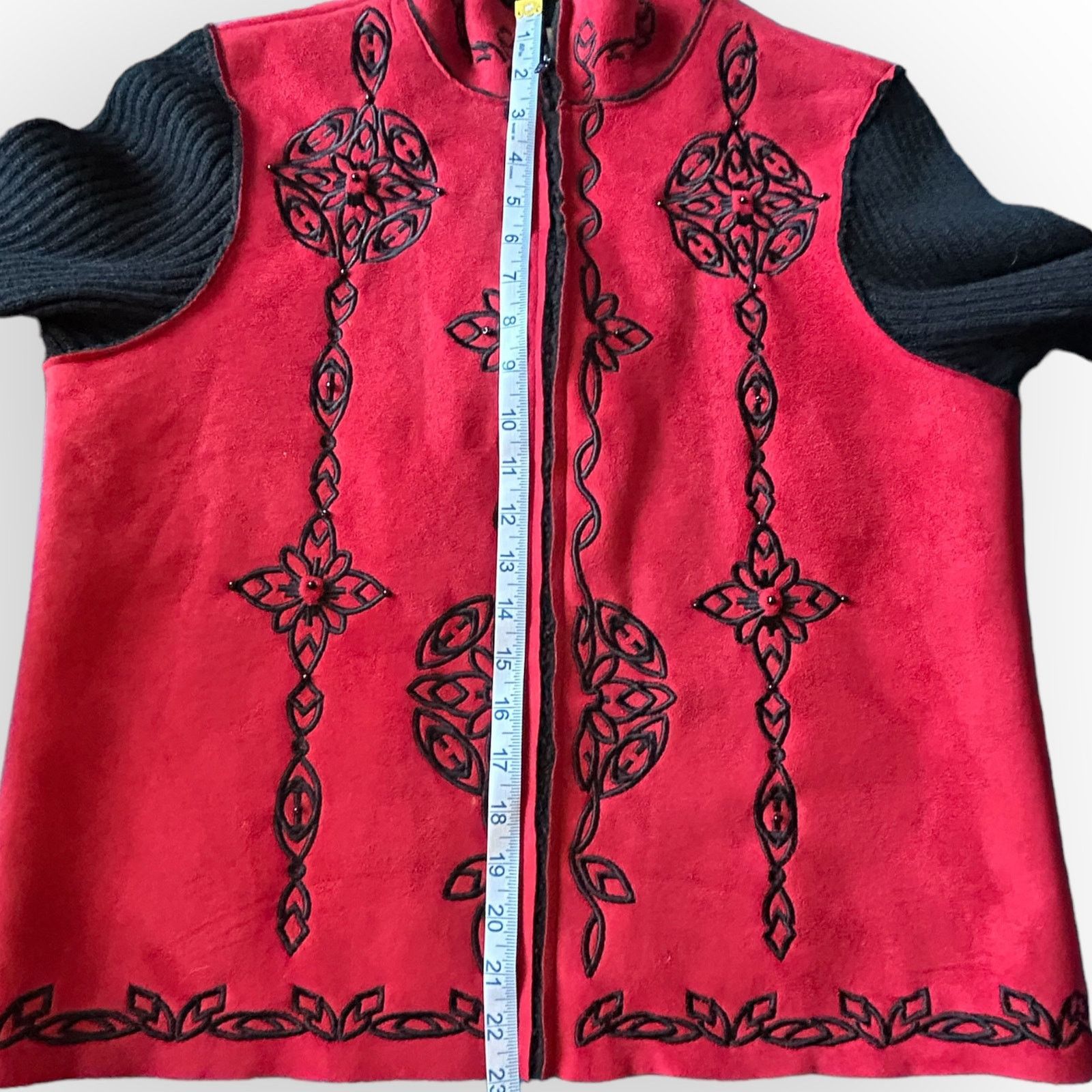 Coldwater Creek Womens Vintage Red & Black Coldwater Creek Jacket | Size PM Size M / US 6-8 / IT 42-44 - 5 Thumbnail