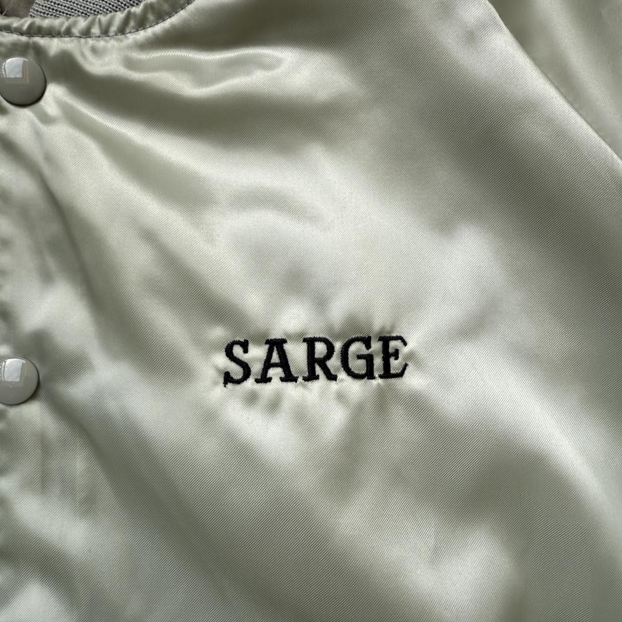 Vintage vintage silver satin jacket gray coach's souvenir bomber Size US XL / EU 56 / 4 - 5 Thumbnail