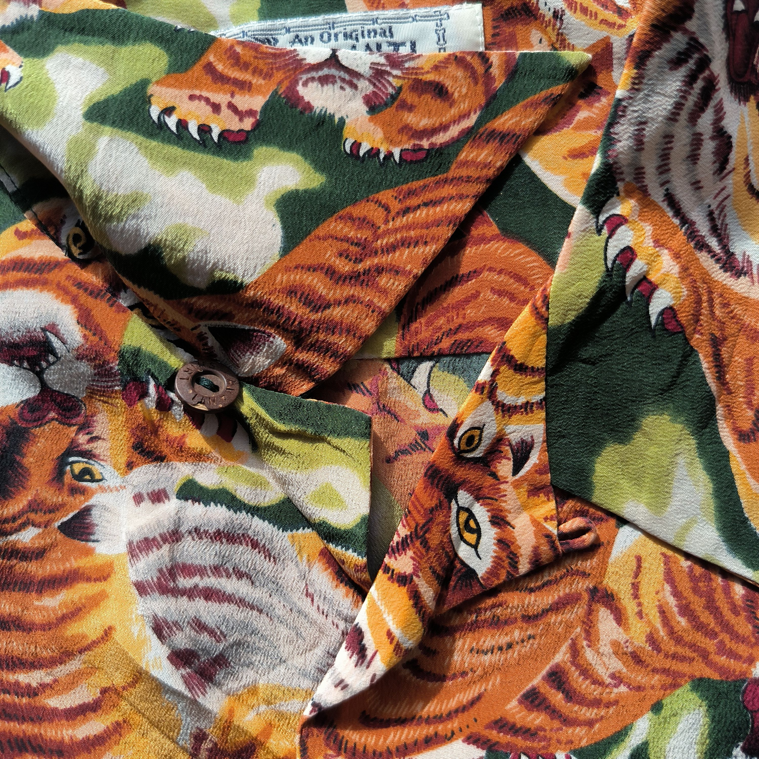Vintage Vintage Avanti Hawaiian Tiger Shirts Size US XL / EU 56 / 4 - 3 Thumbnail