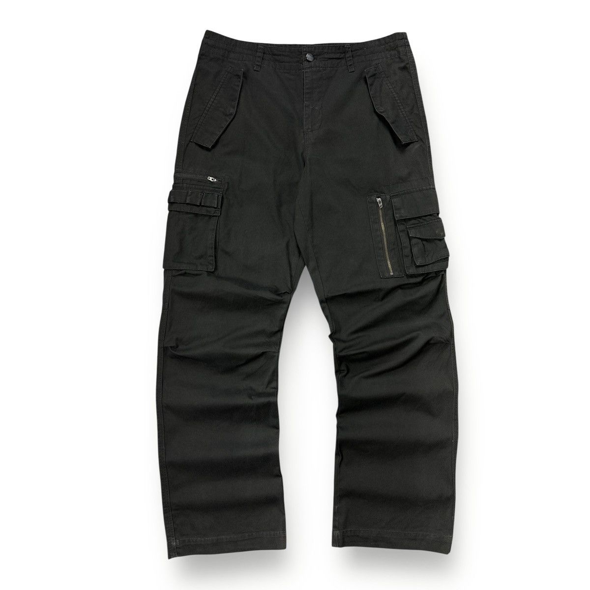 Adidas Vintage Y2K Adidas Cargo Pants Brown Size US 35 - 1 Thumbnail