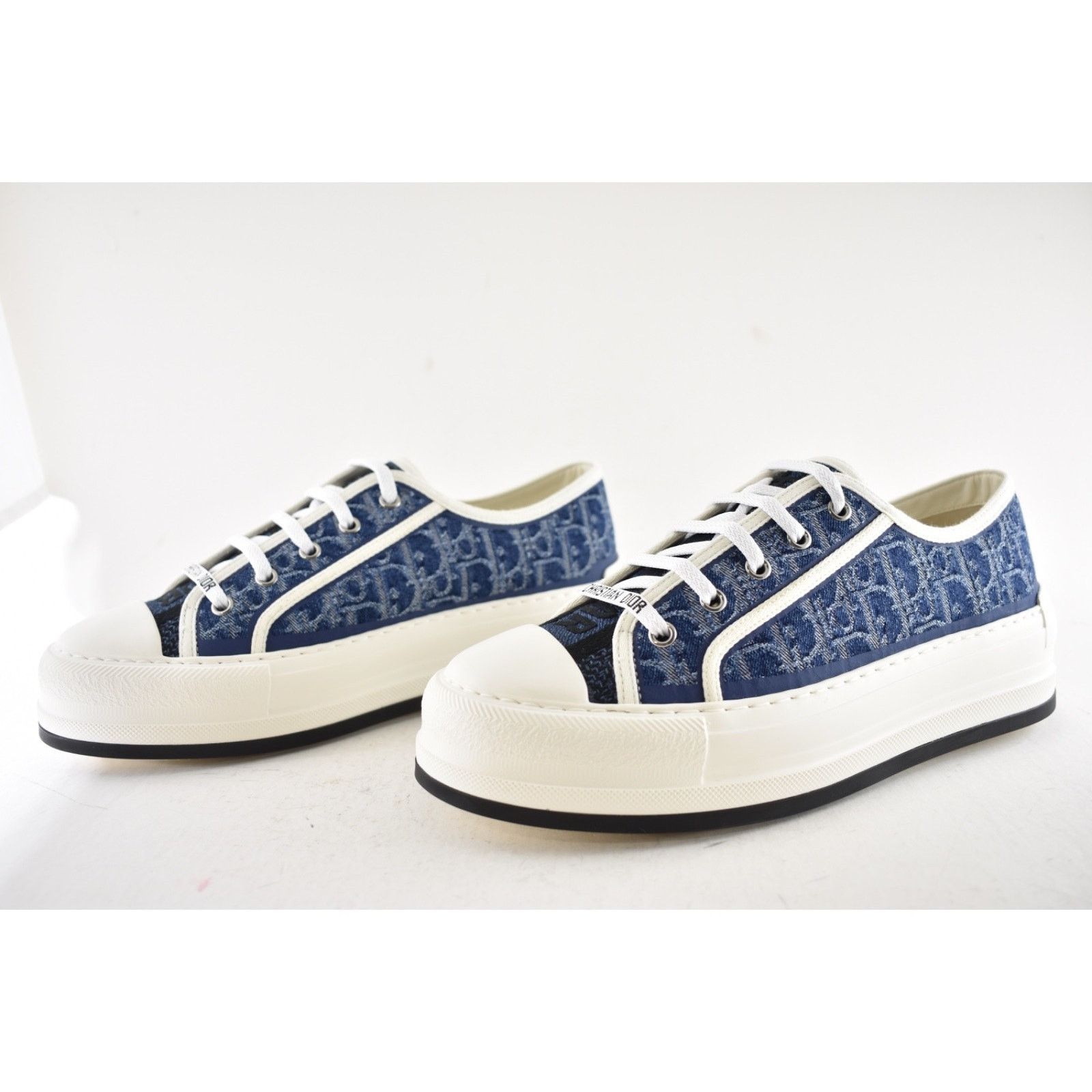 Dior Dior Walk'N'Dior Denim Logo Flat Low Platform Sneaker 41 Size US 11 / IT 41 - 15 Thumbnail