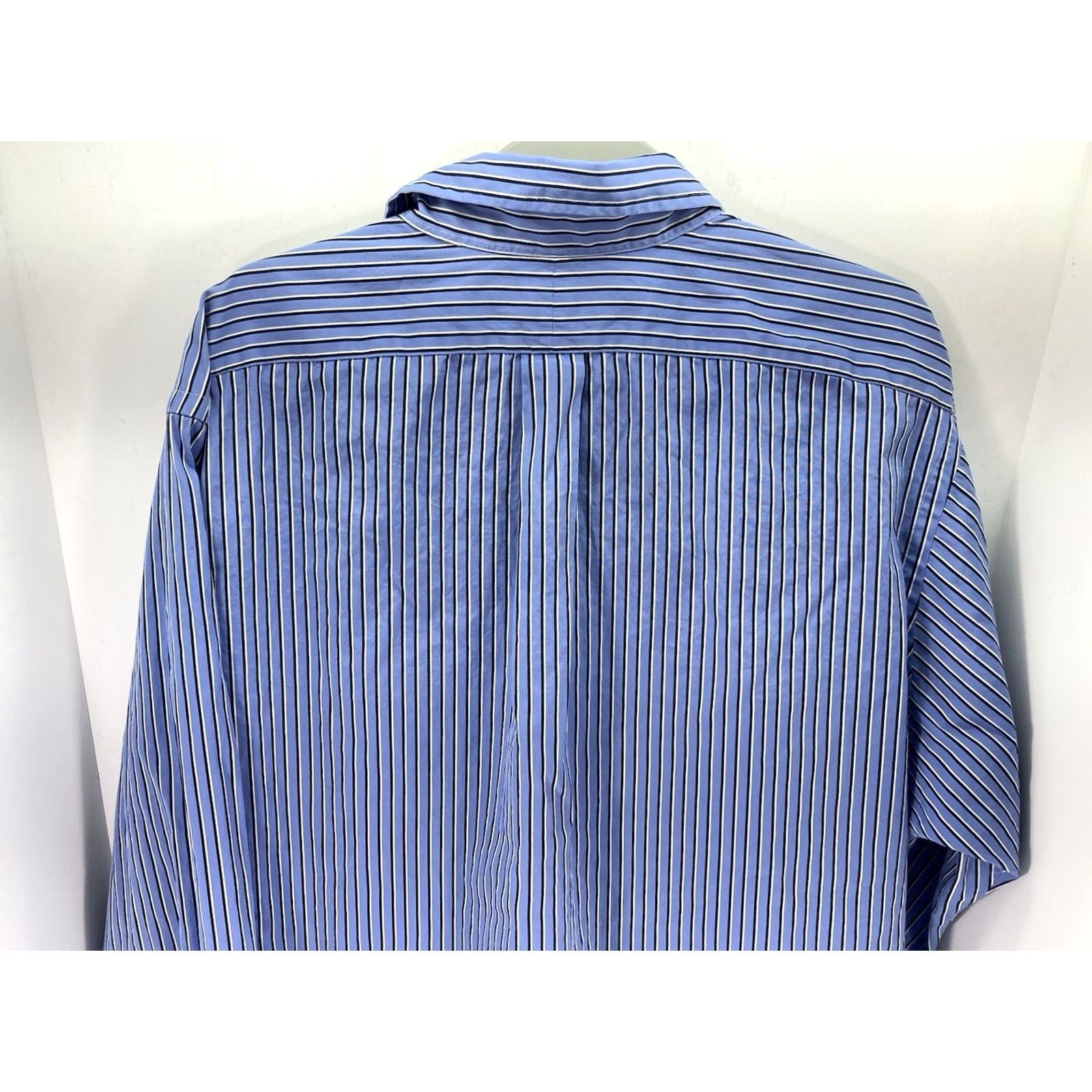 Ralph Lauren Ralph Lauren Shirt Men 2XL Blue Stripe Button Long Sleeve Cotton Casual Classic Fit Shirt Size US XXL / EU 58 / 5 - 7 Thumbnail
