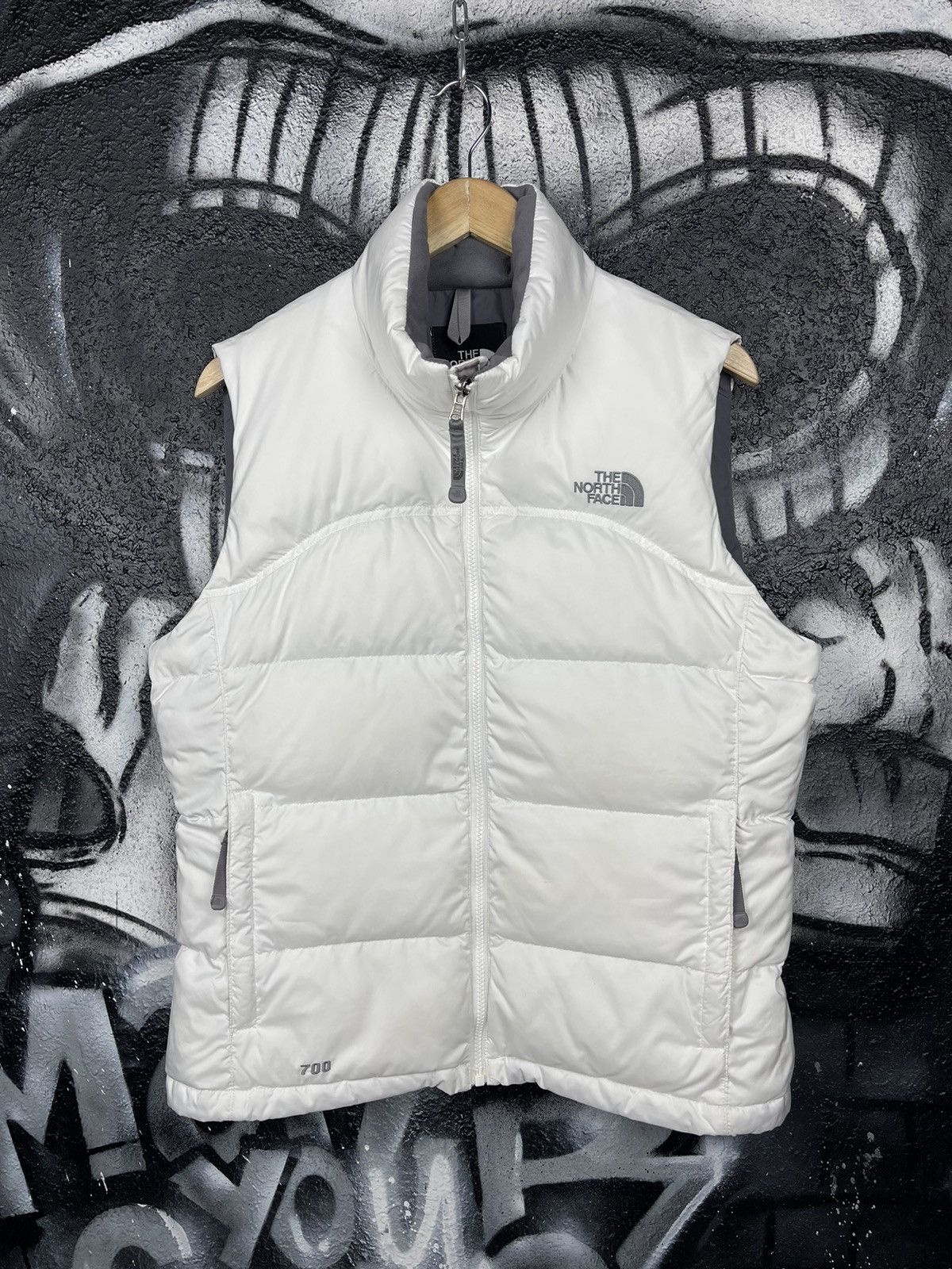 The North Face The North Face 700 Vintage White Goose Down Vest WMNS Size M Size M / US 6-8 / IT 42-44 - 3 Thumbnail