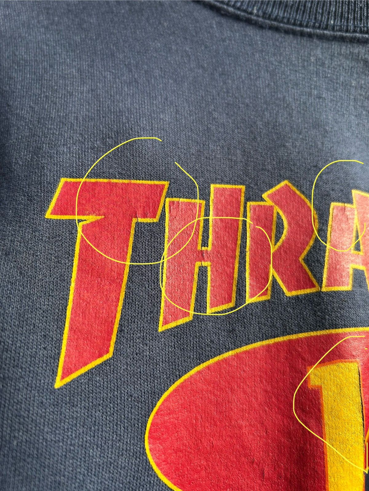 Thrasher 90’s Thrasher Magazine 13 San-Francisco Stained Sweatshirt Size US S / EU 44-46 / 1 - 8 Thumbnail