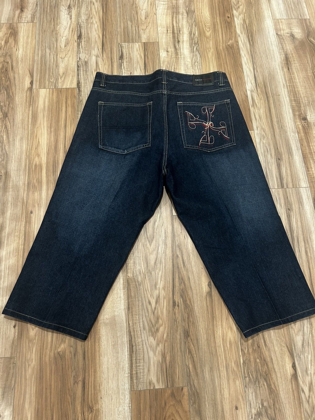 Fubu Vintage Y2K baggy fubu denim jeans with embroidery Size US 40 / EU 56 - 1 Thumbnail