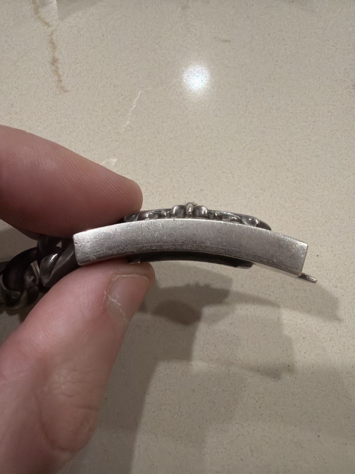 Chrome Hearts Chrome Hearts Floral ID Bracelet 13 Link Sterling Silver Size ONE SIZE - 11 Thumbnail