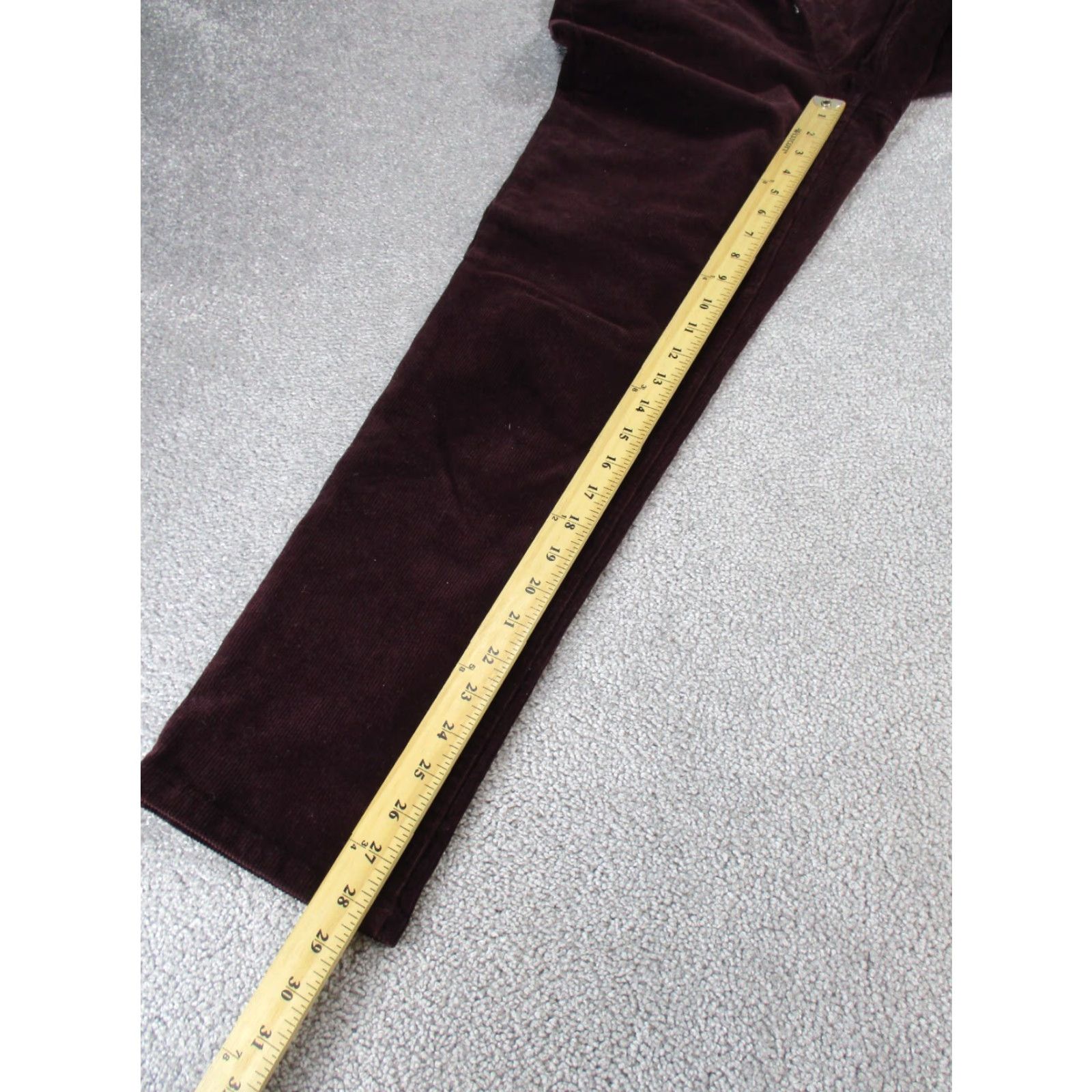 Banana Republic VINTAGE Banana Republic Pants Womens 26 Corduroy Slim Fit Button Fly Red Chino Skinny 90s Womens Size 26" / US 2 / IT 38 - 4 Thumbnail