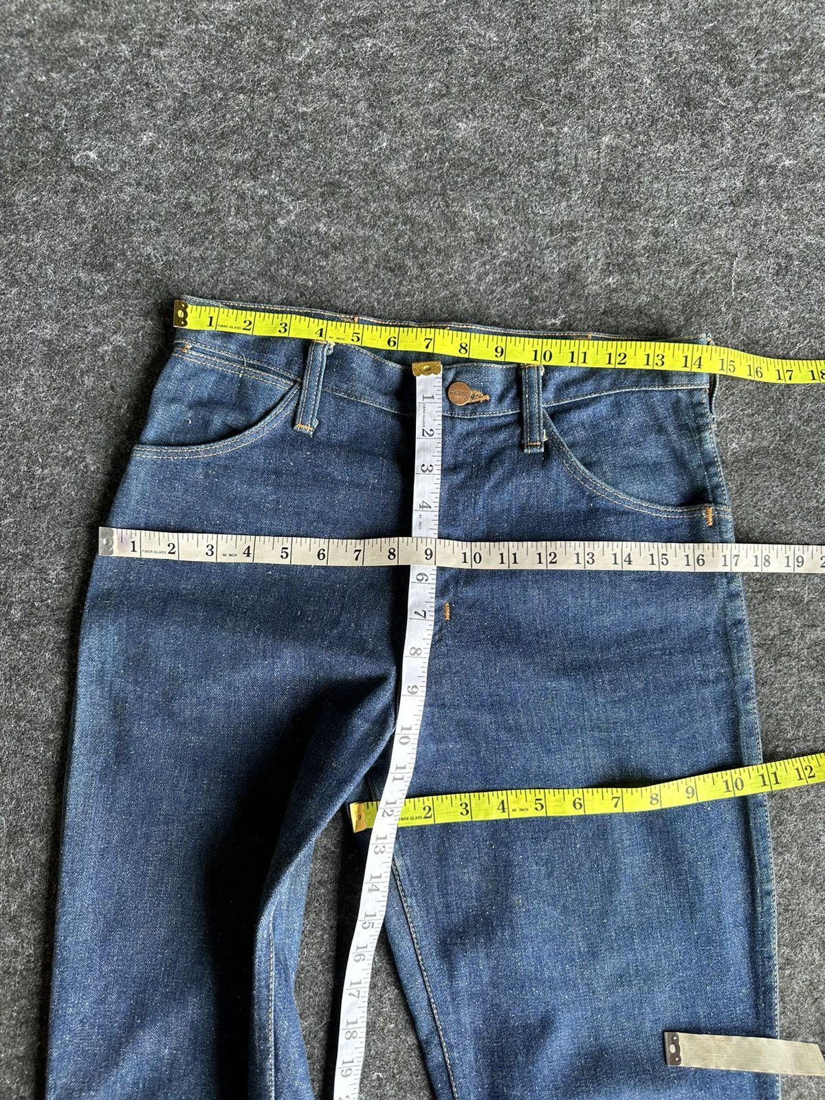 Wrangler Rare 60s Maverick Bluebell Bootcut Rare Denim D431 Size US 29 - 9 Thumbnail