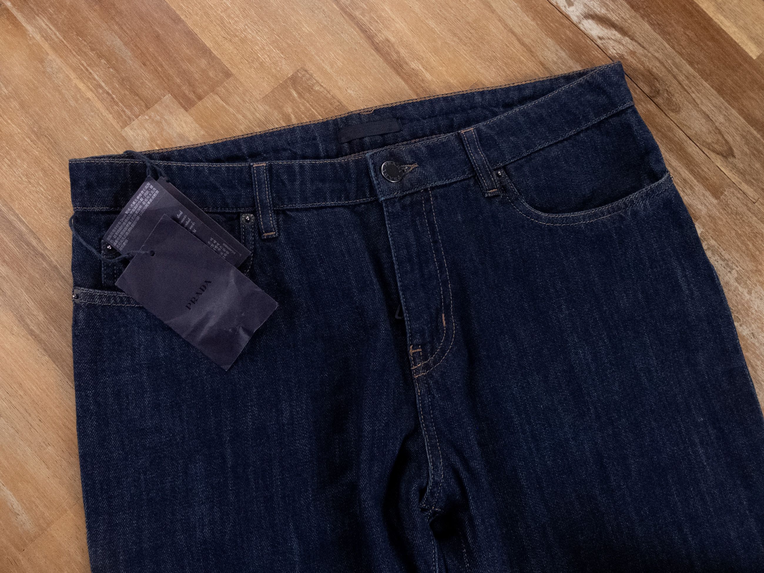Prada PRADA navy blue slim fit jeans 27 (for 32 inch waist) NWT Size 27" / US 4 / IT 40 - 2 Thumbnail