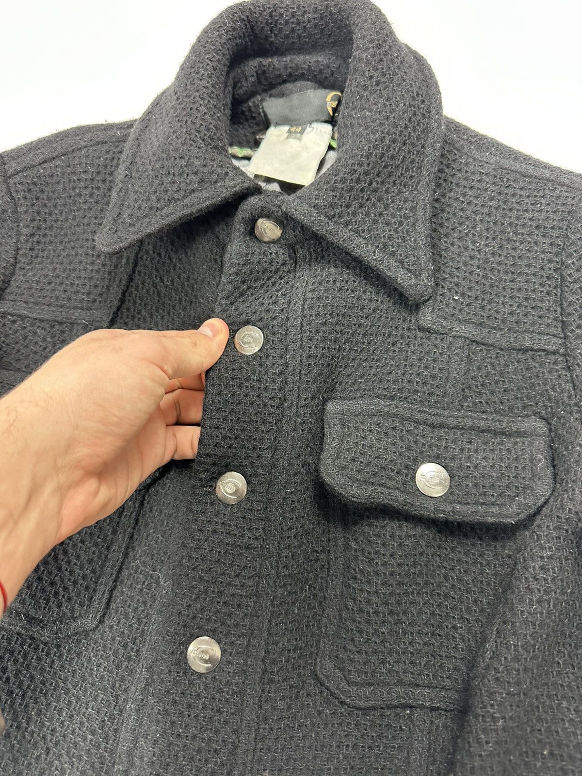 Just Cavalli Just Cavalli Heavy Coat Button Black 44 IT Size M / US 6-8 / IT 42-44 - 7 Thumbnail