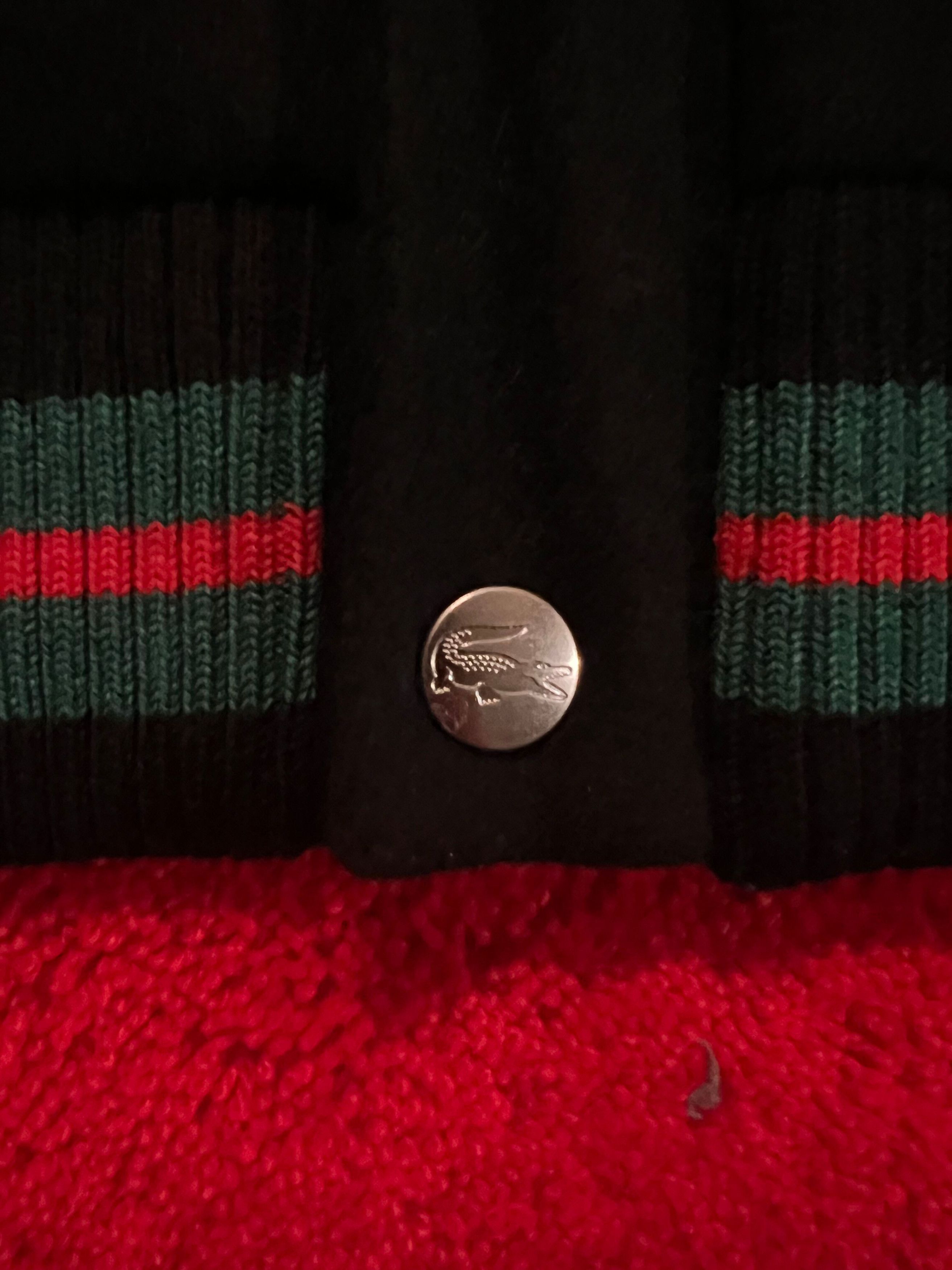 Lacoste × Supreme Supreme LACOSTE Wool Varsity Jacket Large Black Size US L / EU 52-54 / 3 - 7 Thumbnail
