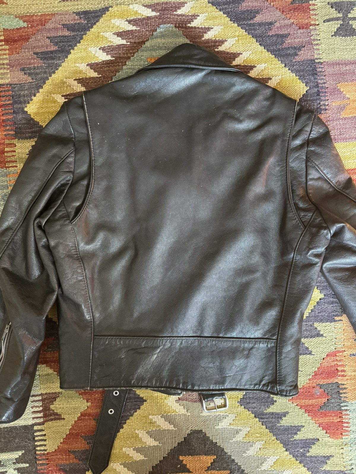Vintage Vintage Leather Moto Jacket Size S / US 4 / IT 40 - 6 Thumbnail
