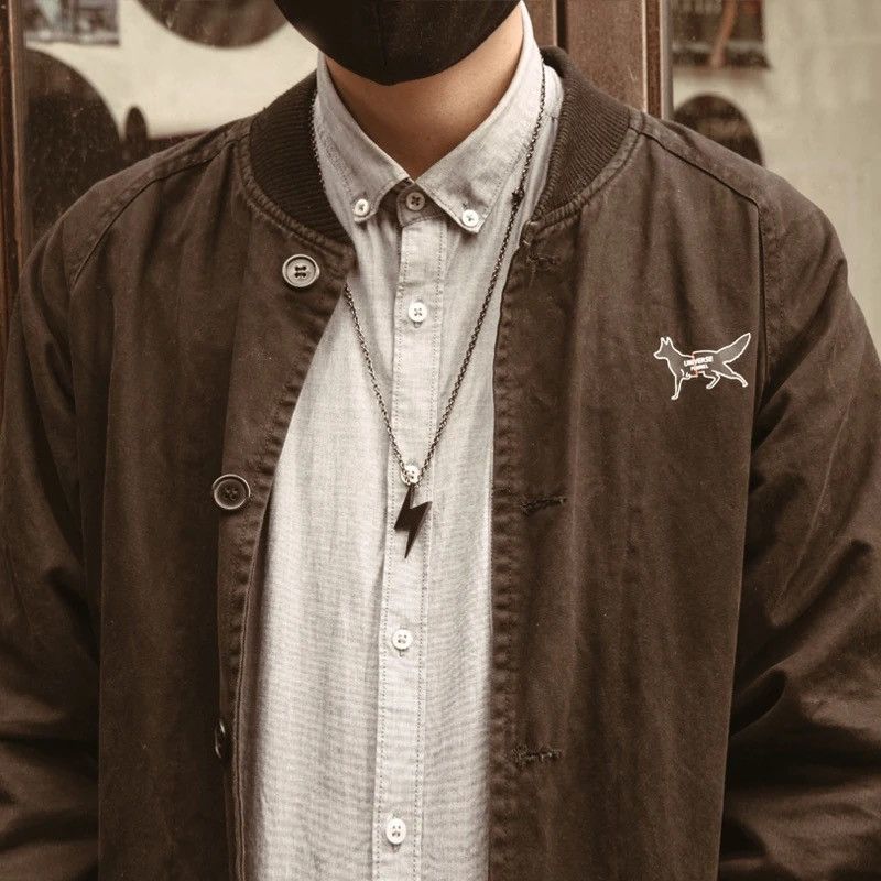 Jewelry Lightning Simple Retro Hip Hop Pendant Necklace Size ONE SIZE - 2 Thumbnail