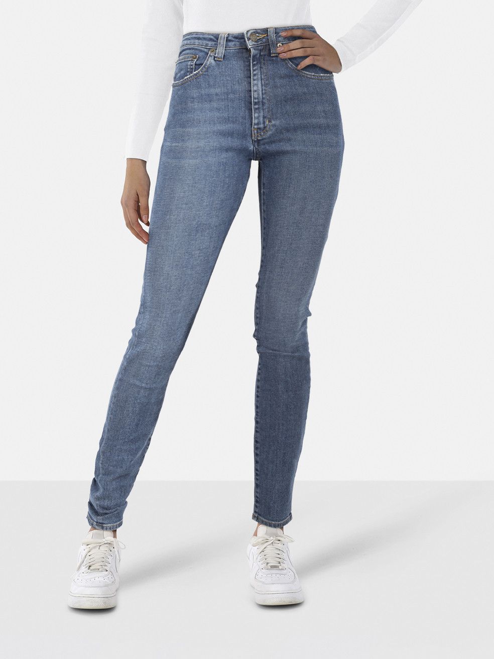 Saint Laurent Paris Blue Skinny Fit High Rise Jeans Size 27" / US 4 / IT 40 - 1 Thumbnail