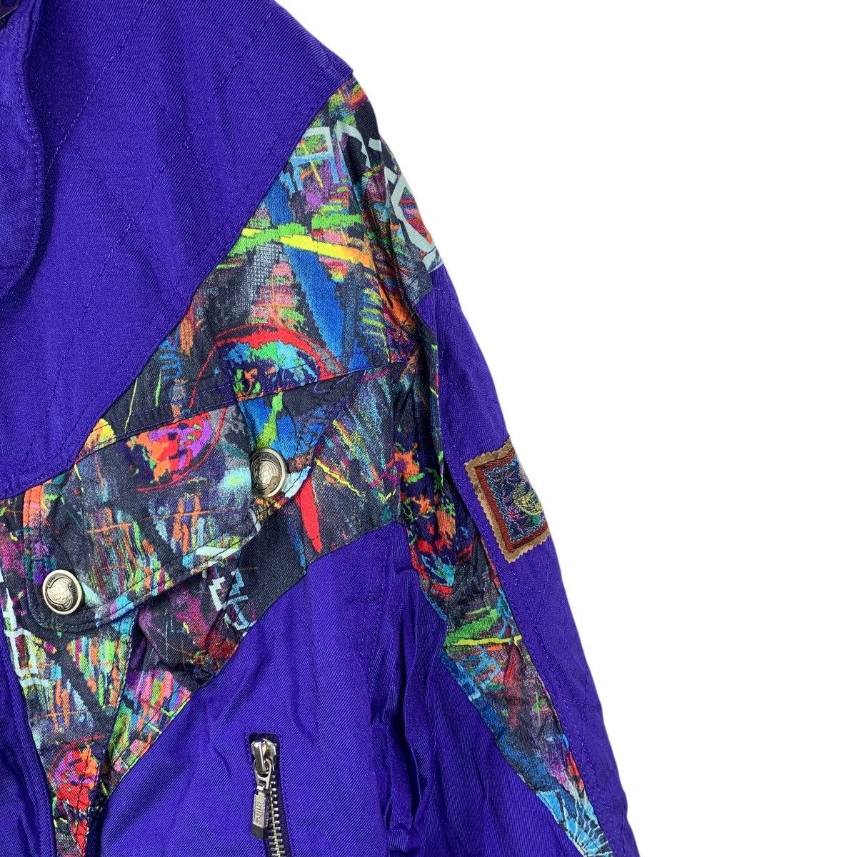Vintage Vintage KILLY JAPAN SKI Winter Hiking Outdoor Fractal Jacket Size L / US 10 / IT 46 - 9 Thumbnail