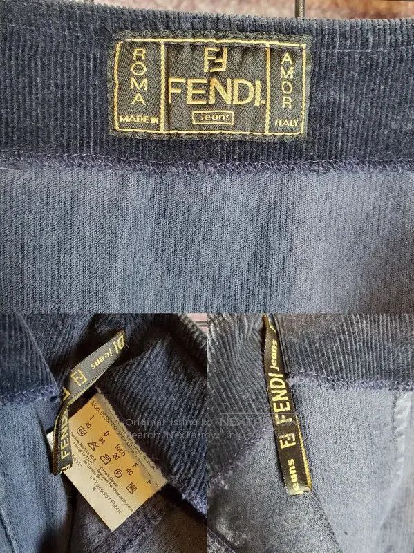 Fendi Fendi Logo Stripe Black Skirt for Women . Size 23" - 4 Thumbnail