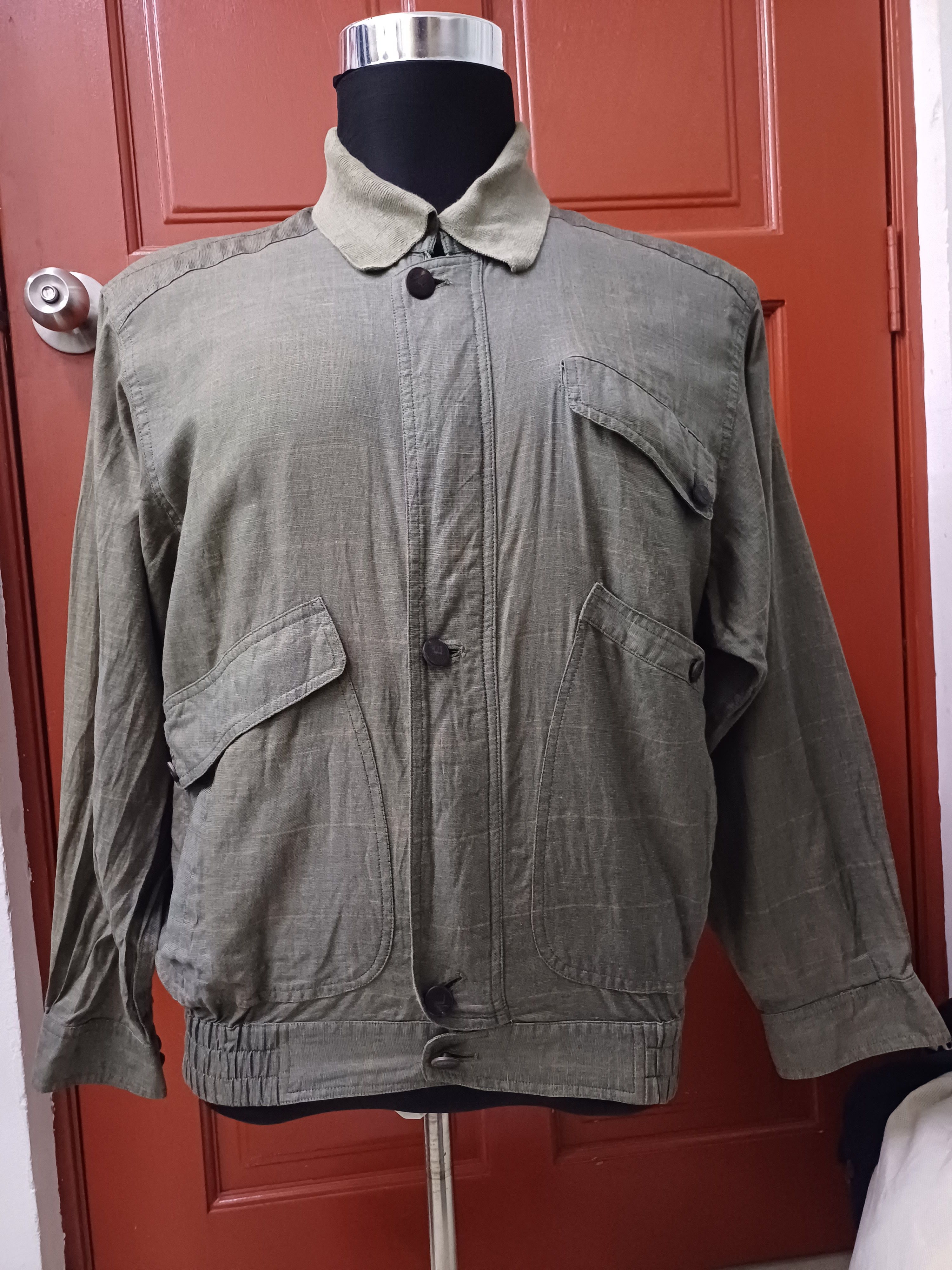 Alfred Dunhill 🔥 VINTAGE DUNHILL BLOUSON SILK LINEN JACKET