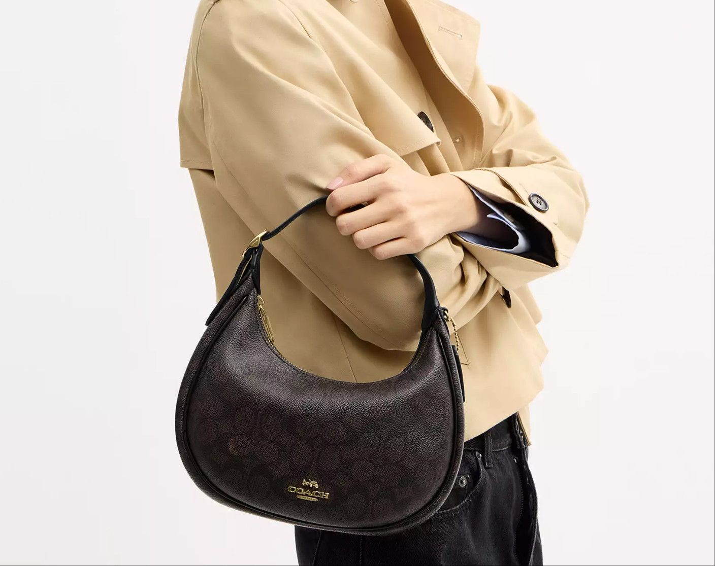 Coach Emily Shoulder Bag In Signature Canvas CDX17 Size ONE SIZE - 7 Thumbnail