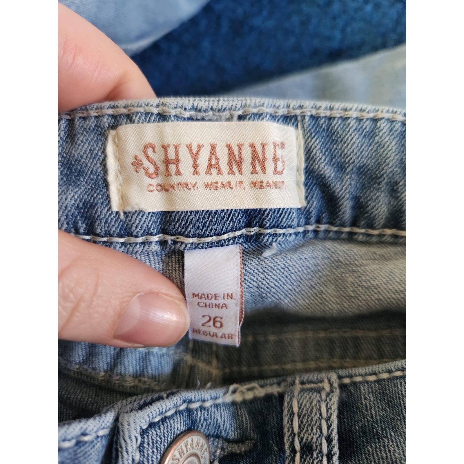 Other Shyanne Country Wide Leg Women's Light Wash Jeans 26Wx34L Size 26" / US 2 / IT 38 - 7 Thumbnail