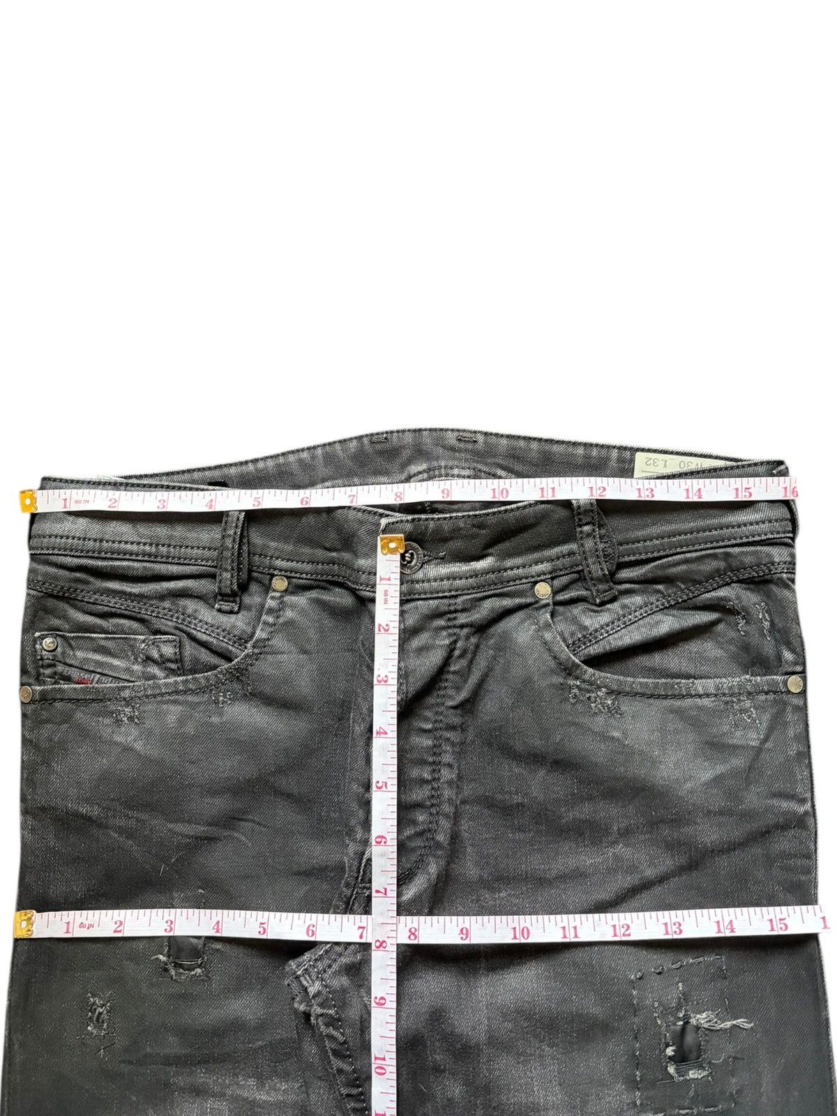 Diesel Vintage Italy Diesel Iakop Distressed Jeans Size 32" / US 10 / IT 46 - 6 Thumbnail