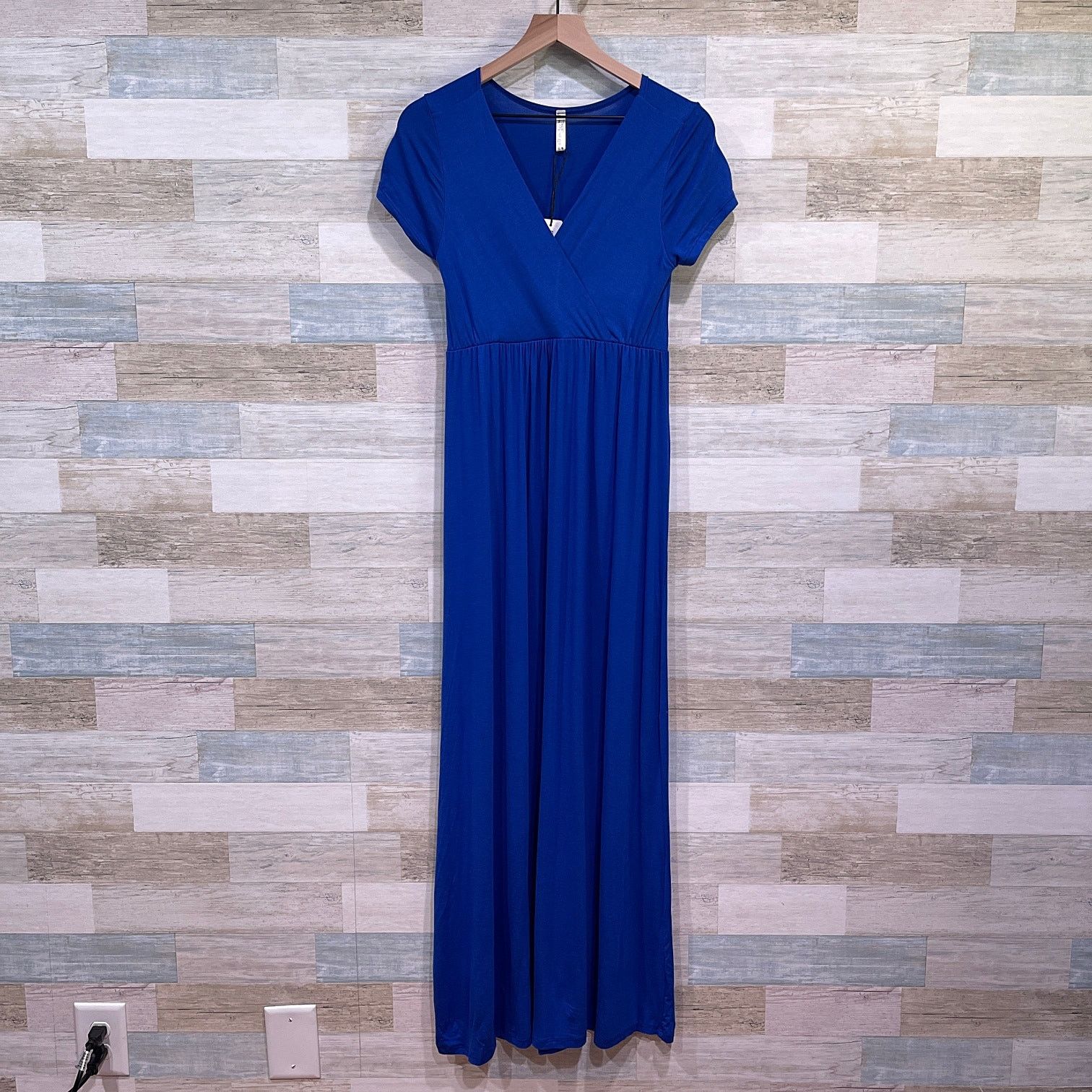 Other MOTHER BEE Empire Wrap Maternity Dress Blue Womens Medium Size M / US 6-8 / IT 42-44 - 1 Thumbnail