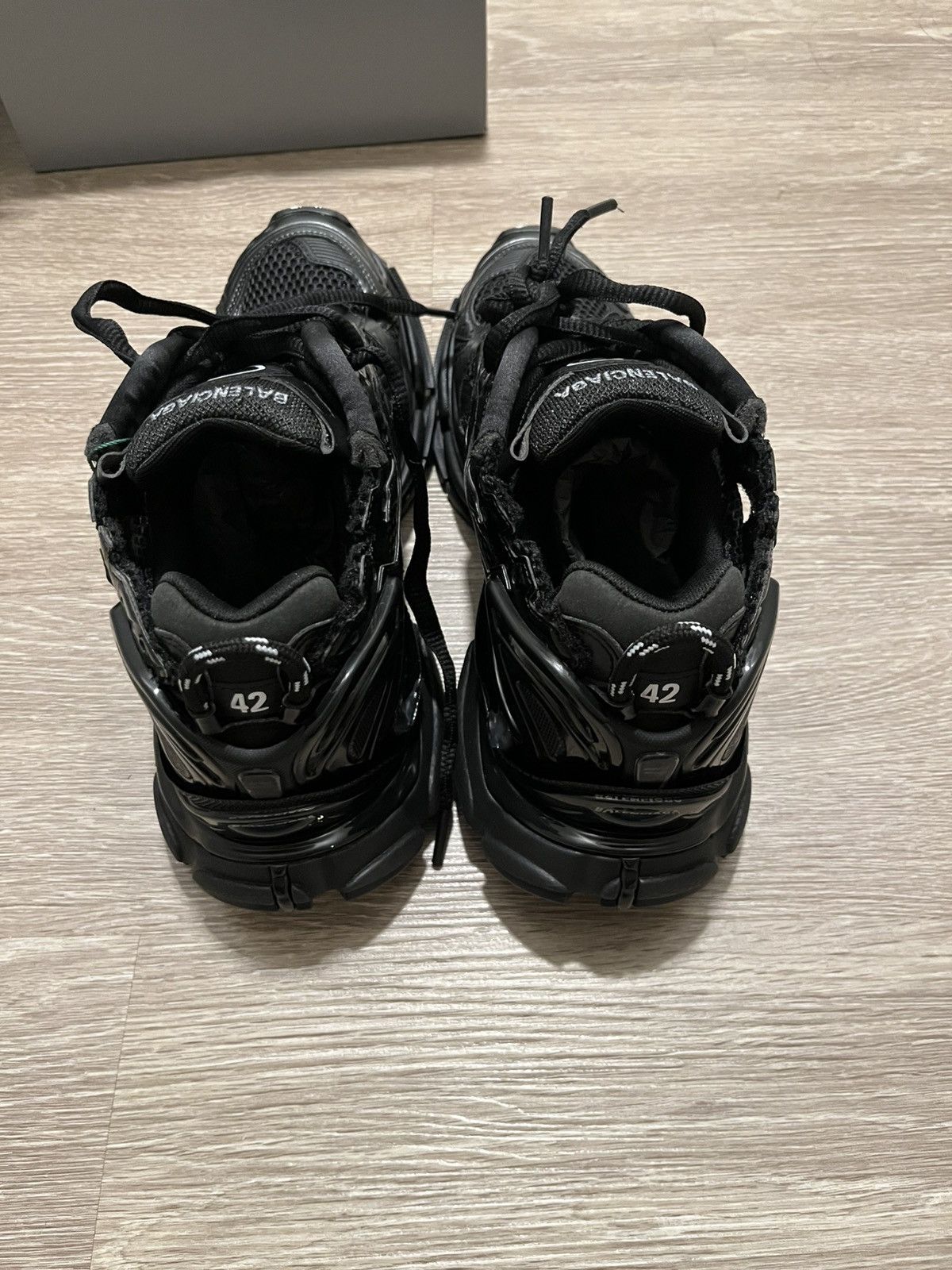 Balenciaga Men’s Runner High Top Sneaker in Dark Grey Size US 9 / EU 42 - 4 Thumbnail