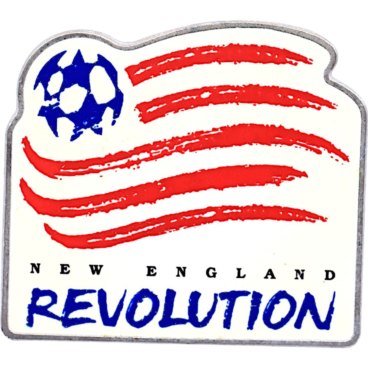 Other New England Revolution 1996 Vintage Logo & Name MLS Pin Size ONE SIZE - 1 Thumbnail
