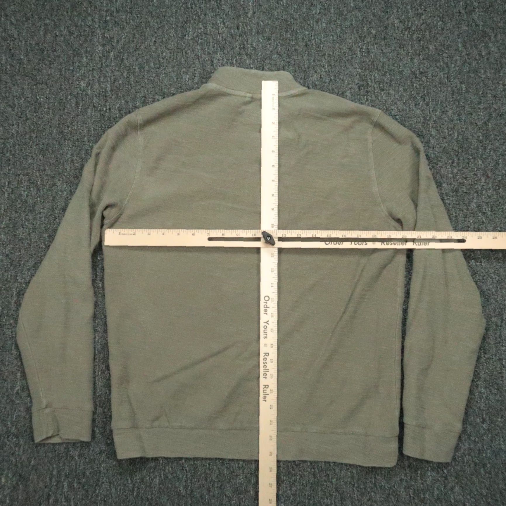 Marine Layer Marine Layer Shirt Men Medium Textured Mock Neck Long Sleeve Sweater Green Cotton Knit Pullover All Seasons Breathable Lightweight Size US M / EU 48-50 / 2 - 5 Thumbnail