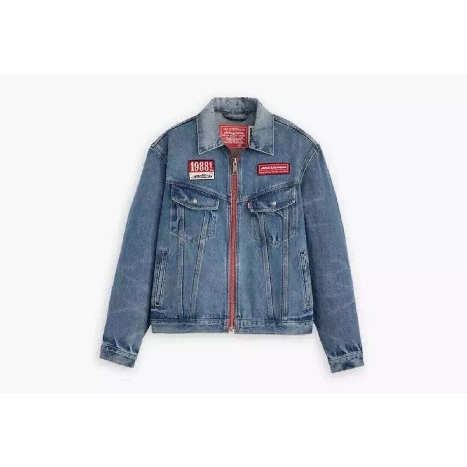 Levi's Levi's x Mclaren Denim Jacket Racing Trucker Zip Up Small Size US S / EU 44-46 / 1 - 7 Thumbnail
