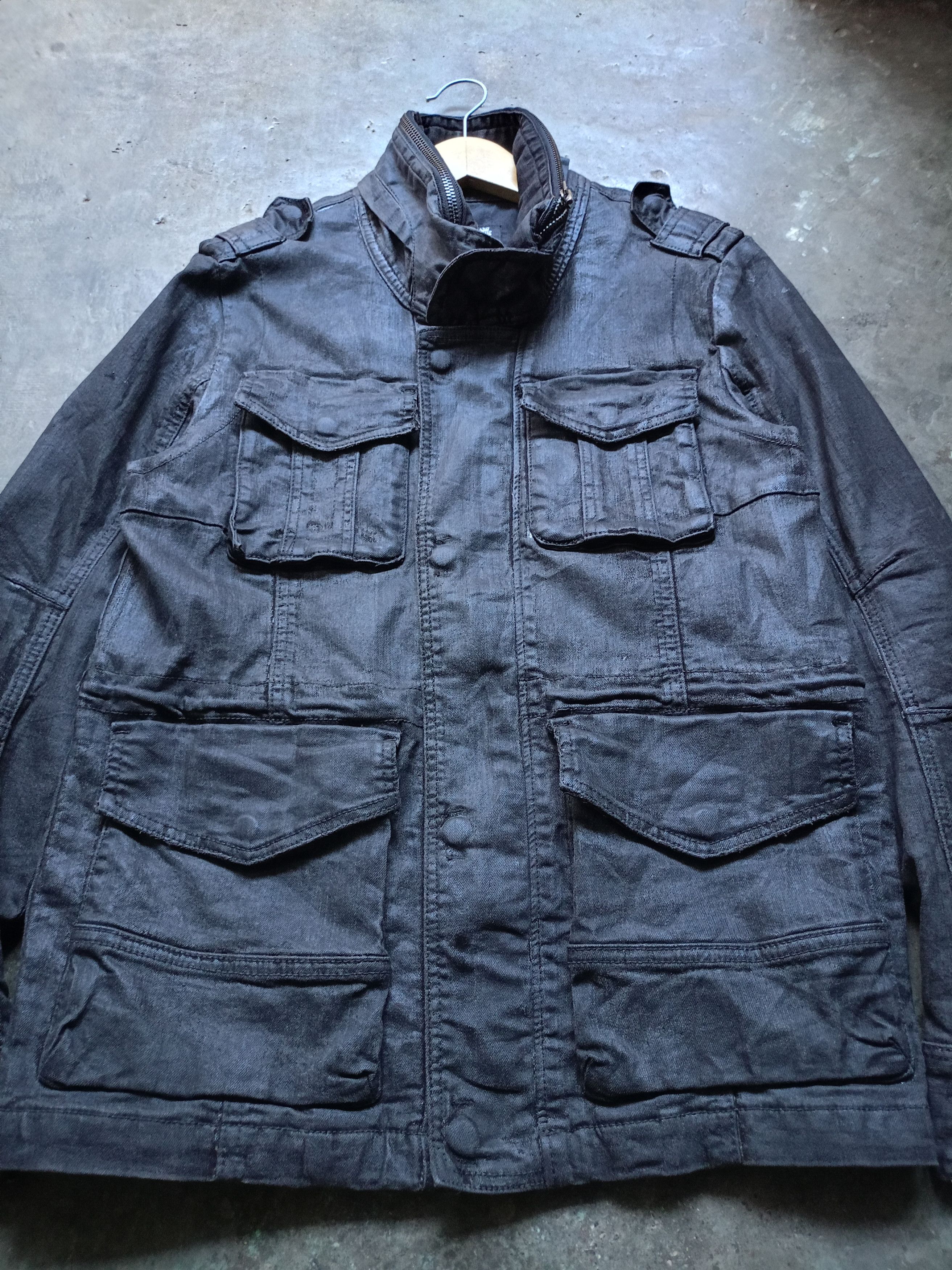 Japanese Brand Buckaroo jeans Waxed Jacket Size US L / EU 52-54 / 3 - 2 Thumbnail
