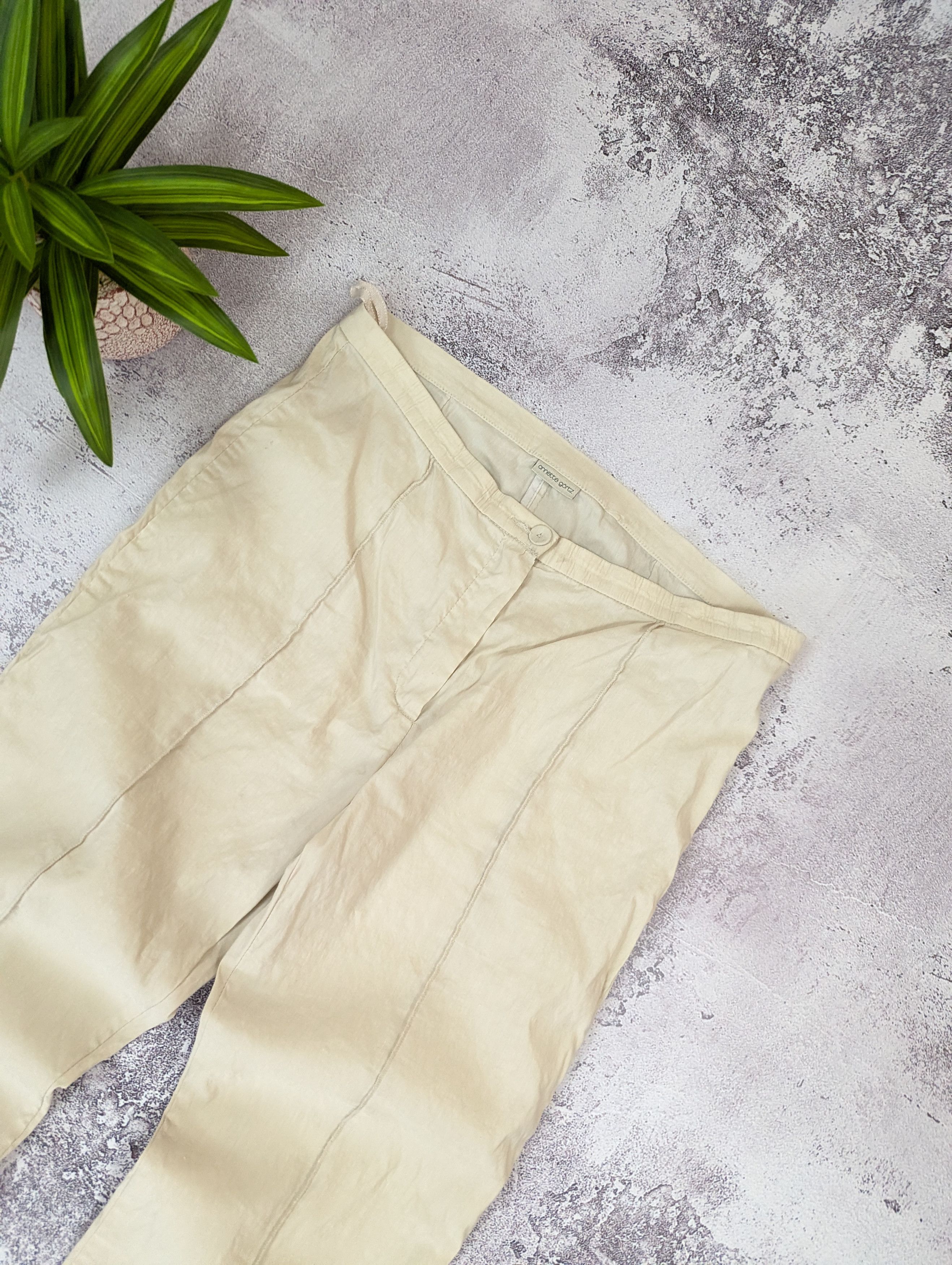Annette Gortz Annette Gortz Minimal Linen Blend Pants 42 Size 31" - 6 Thumbnail