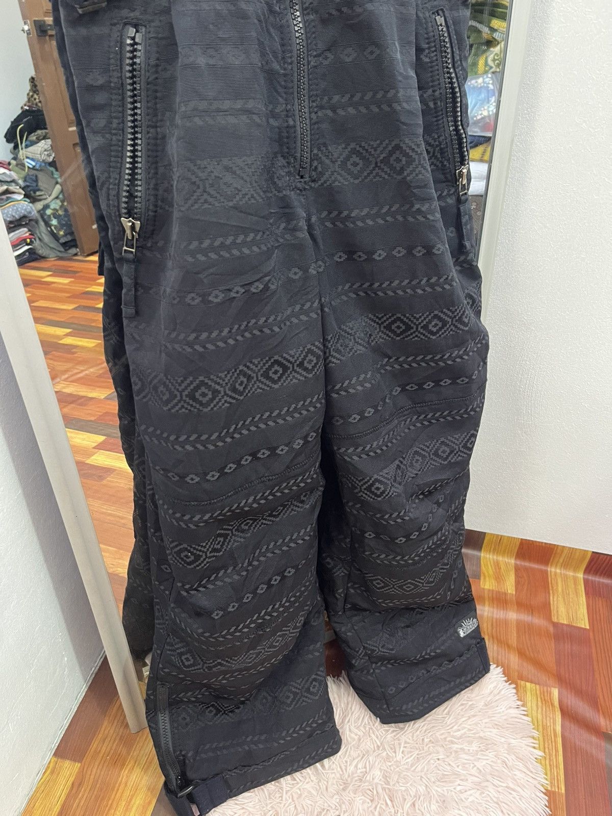 Gear for Sports Lafont Italy Jacquard Ski Bib Overalls Women Black Size 30" / US 8 / IT 44 - 3 Thumbnail