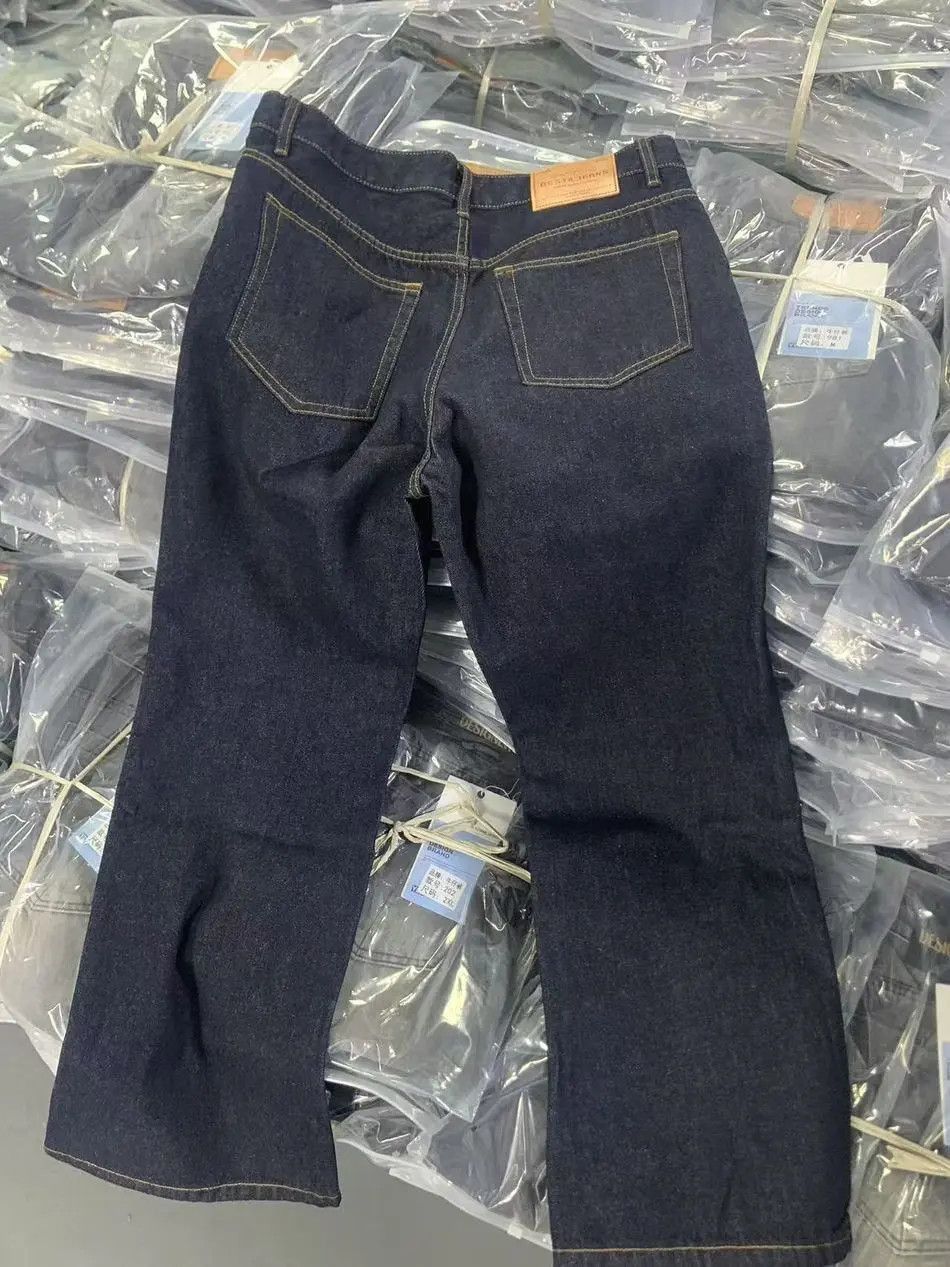 Japanese Brand Blue loose straight leg jeans Size US 32 / EU 48 - 5 Thumbnail