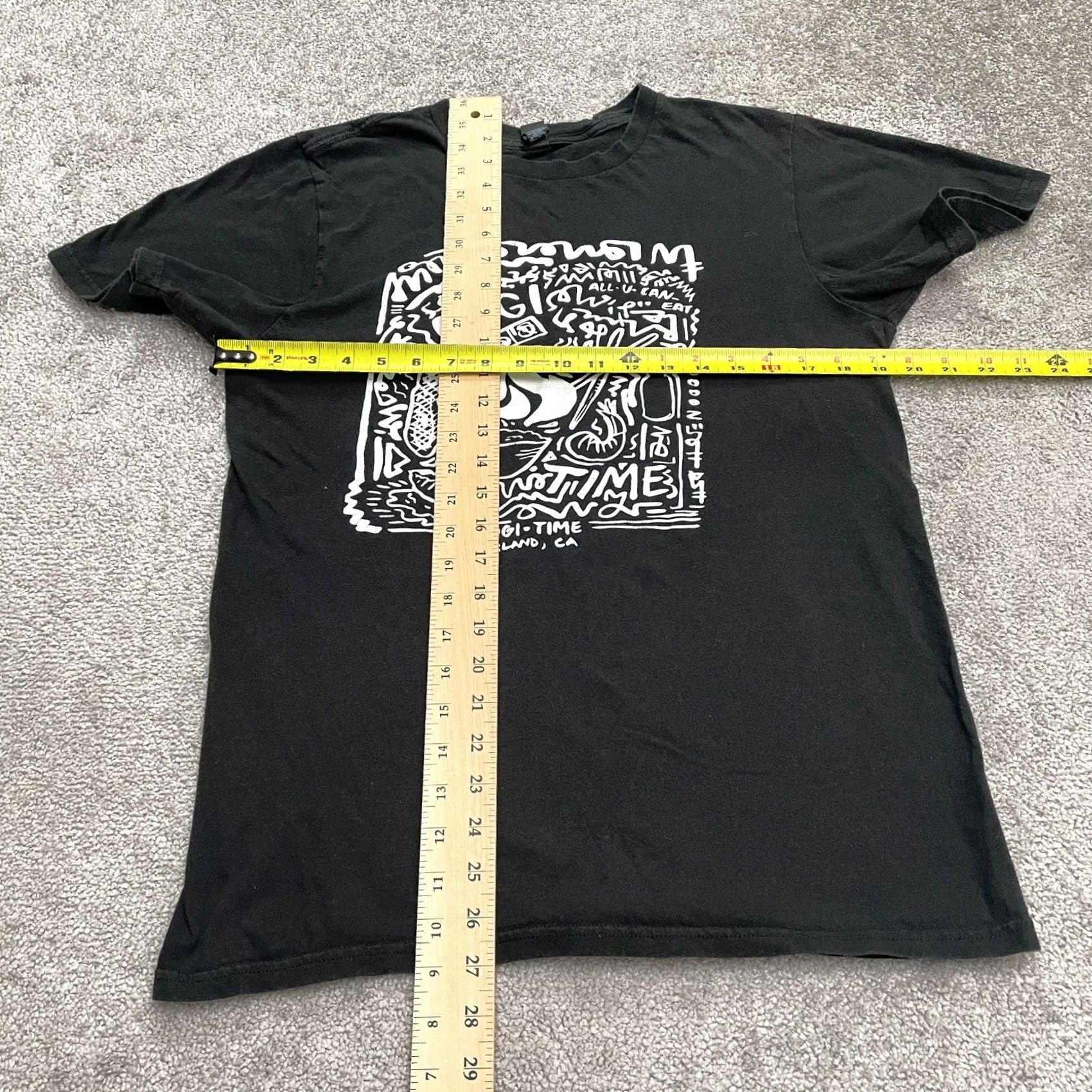 Vintage District Concept Tee Graphic T-Shirt Unisex M Black Crew Neck Short Sleeve Cotton Preshrunk Basic City Adults Womens Mens Size M / US 6-8 / IT 42-44 - 6 Thumbnail