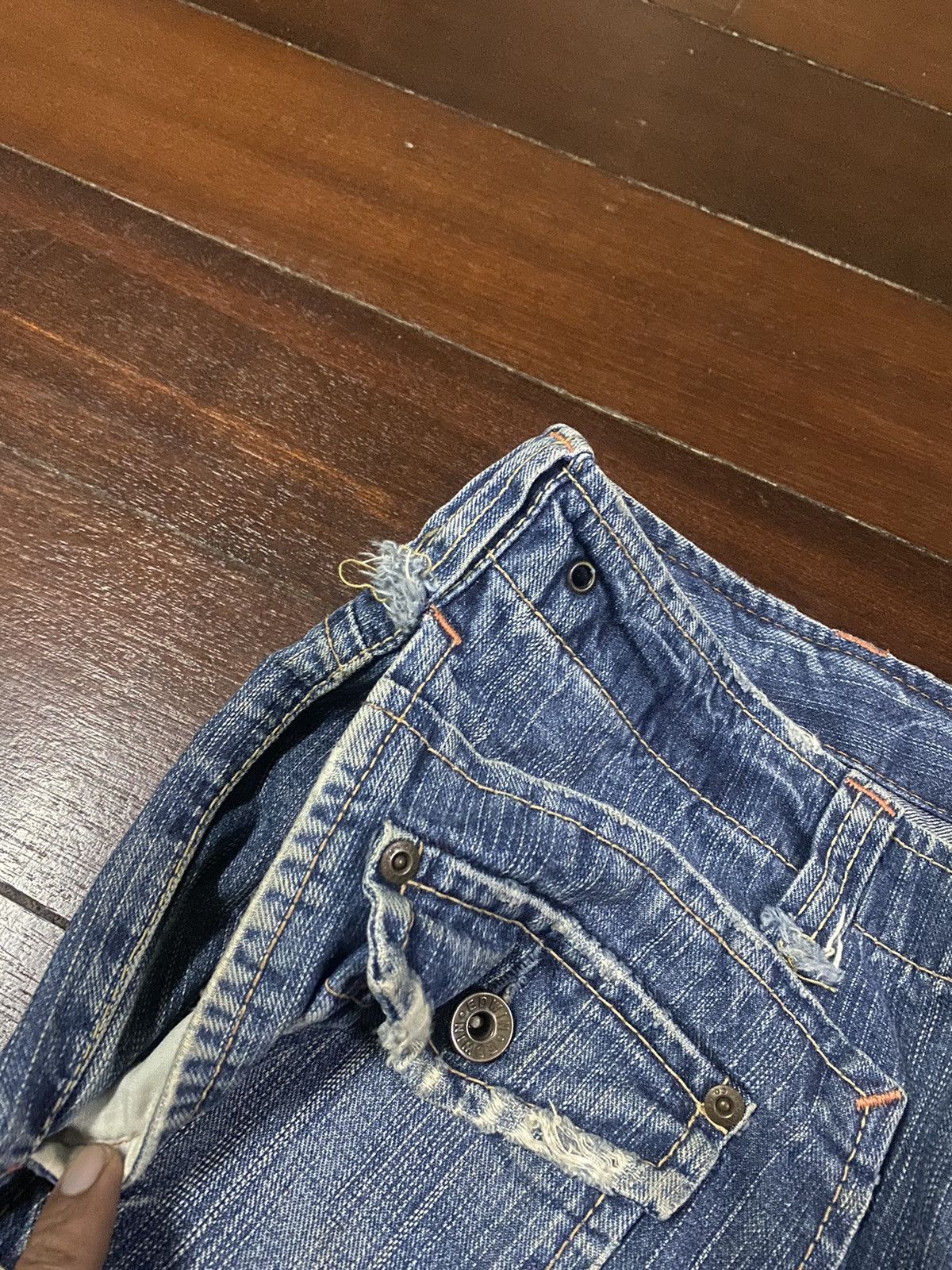 Le Grande Bleu (L.G.B.) AMAZING 🔥🔥 EDWIN MULTI POCKET BUSH CARGO BOOT CUT WIDE LEG Size US 36 / EU 52 - 18 Thumbnail