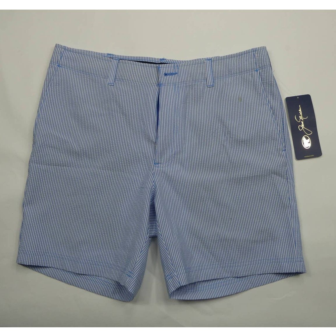 Other Jack Nicklaus flat front seersucker shorts, 34 waist, NEW Size US 34 / EU 50 - 1 Thumbnail