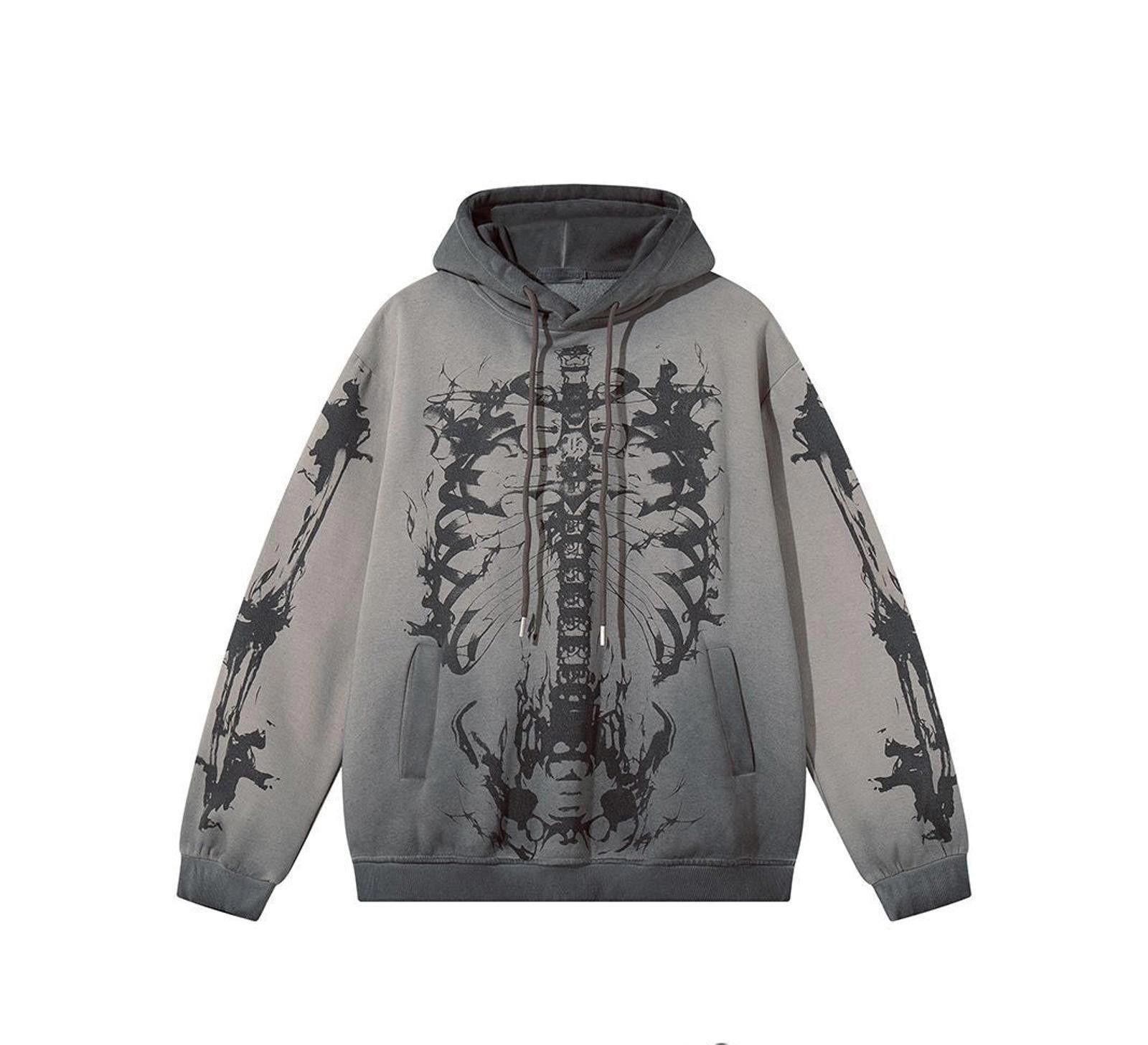 Japanese Brand Graphic Print Pullover Hoodie, Streetwear Hoodie Size US M / EU 48-50 / 2 - 2 Thumbnail