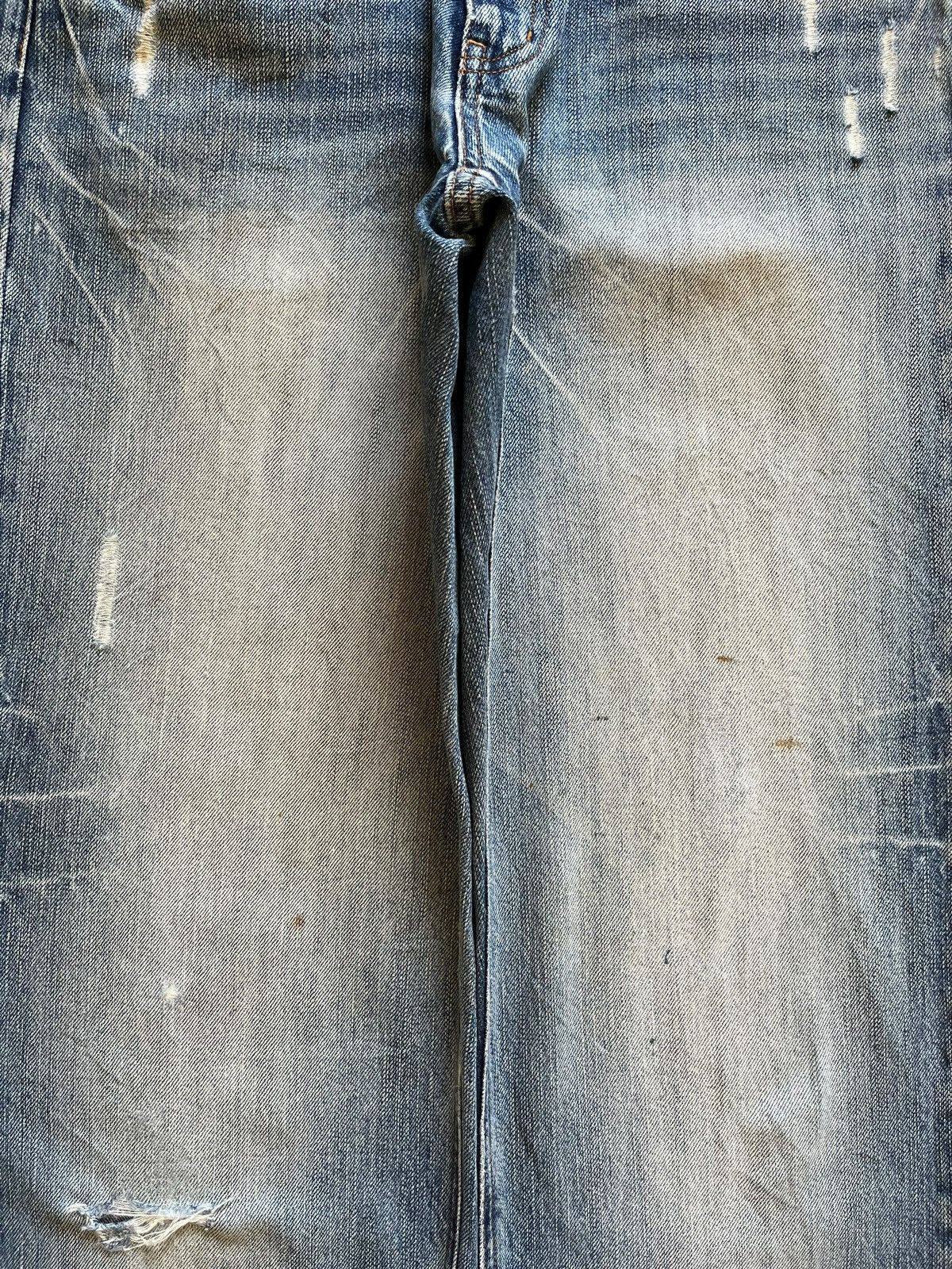 Japanese Brand Vintage Japanese Brand Faded Wash Distressed Loose Jeans Size US 30 / EU 46 - 5 Thumbnail