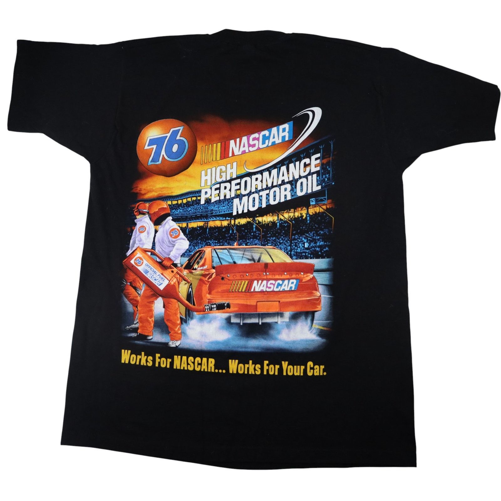 NASCAR × Vintage Vintage Y2k 76 Motor Oil Nascar Graphic T Shirt Size US XL / EU 56 / 4 - 9 Thumbnail