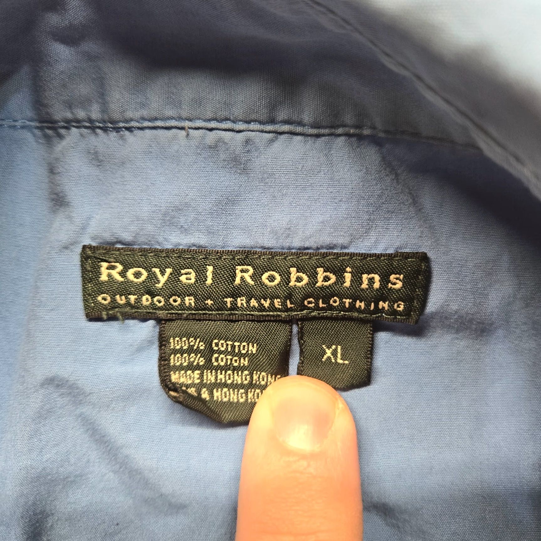 Royal Robbins Royal Robbins Solid Blue Long Sleeve Button Front Shirt XL Men’s Adult Colossal? Size US XL / EU 56 / 4 - 2 Thumbnail