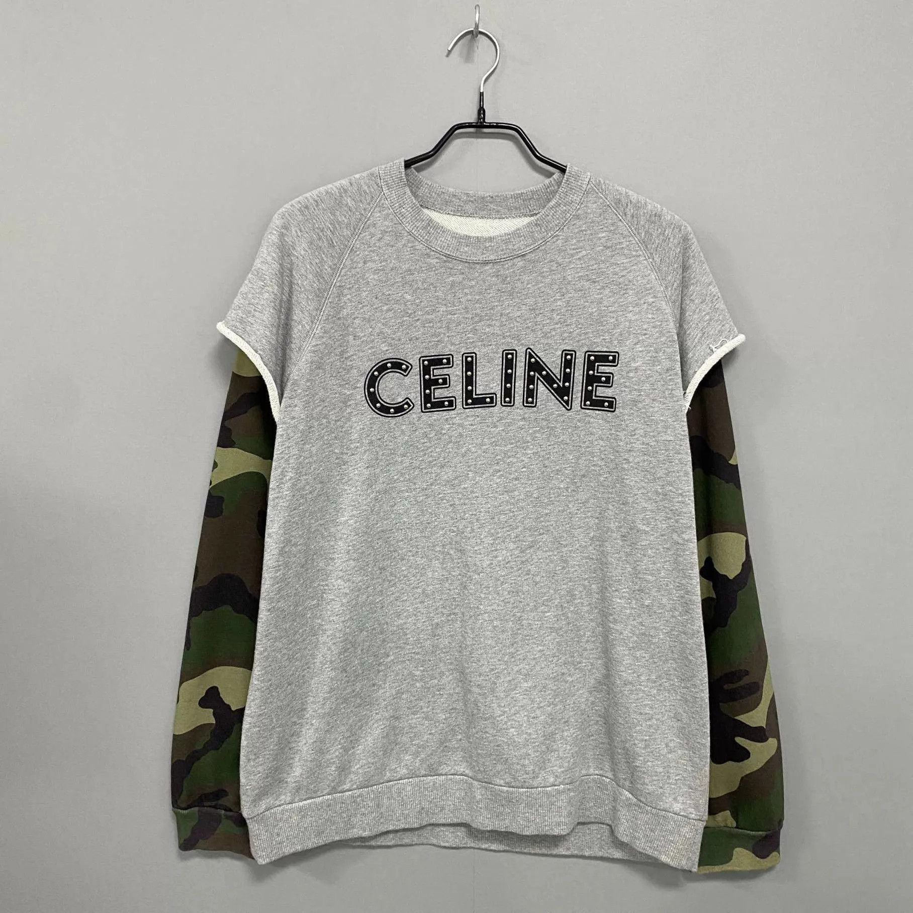 Celine Celine Rivet Logo Fake Two-Tone Sweatshirt M 95 New Size US M / EU 48-50 / 2 - 1 Thumbnail