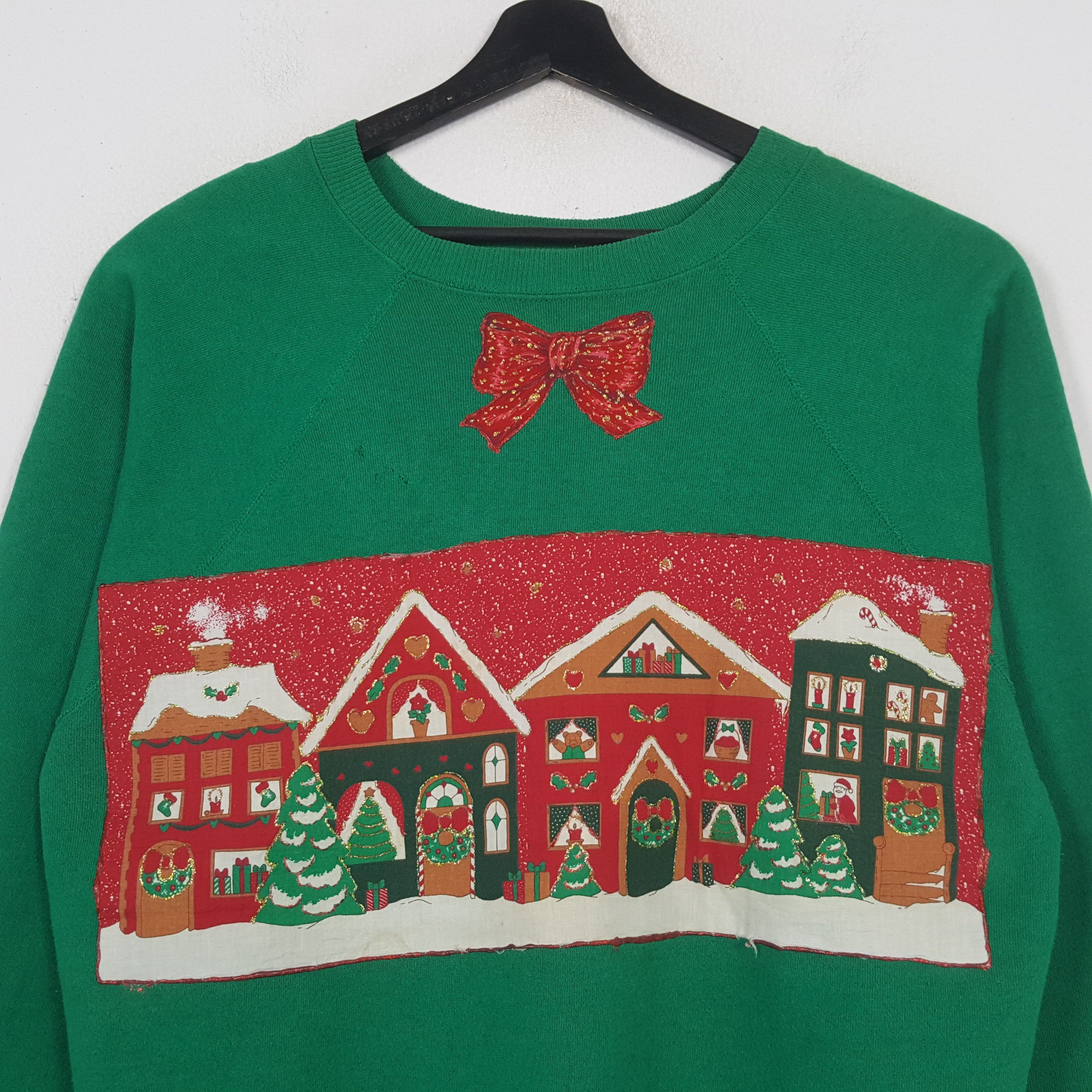 Vintage Christmas WINTER Style Streetwear Sweatshirt C296N4 Size US L / EU 52-54 / 3 - 2 Thumbnail