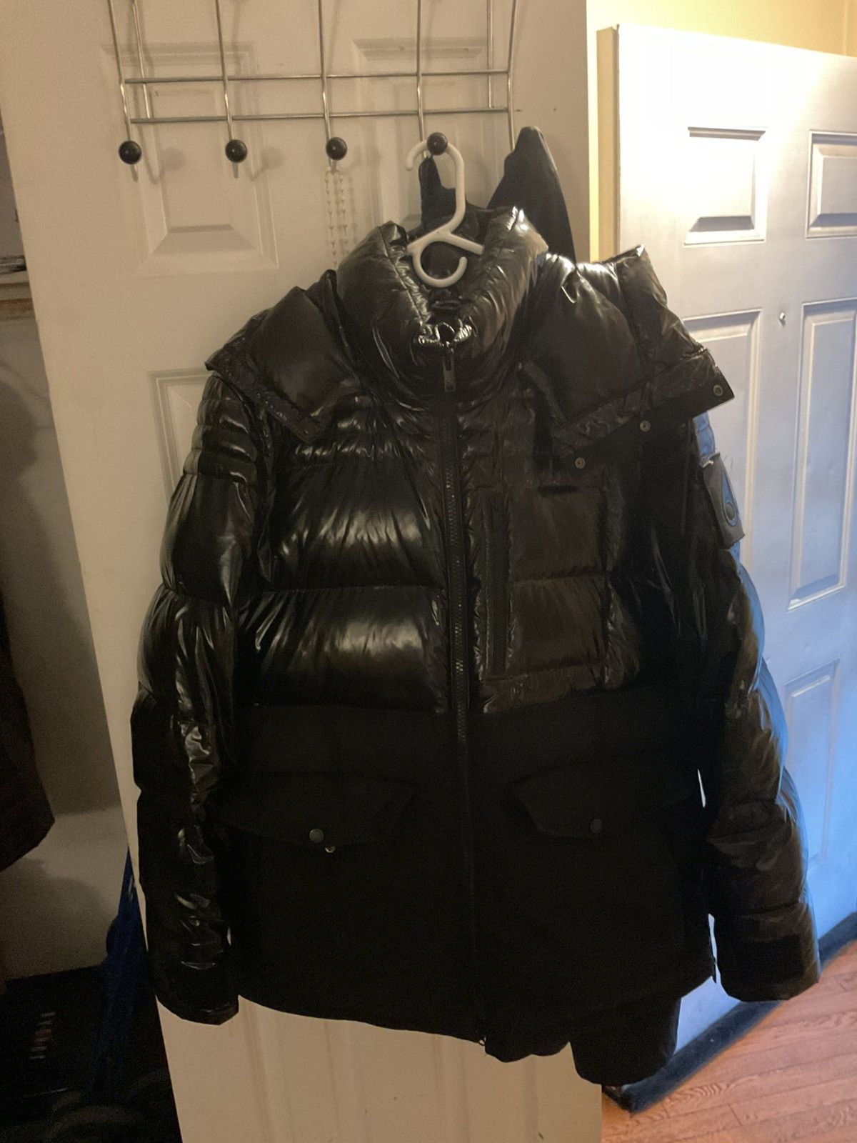 Moose Knuckles Moose Knuckles Black Hooded Reflective Puffer Jacket Size L Size US L / EU 52-54 / 3 - 1 Thumbnail