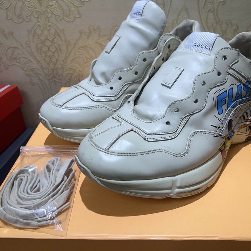 Gucci Gucci Rhyton Donald Duck Print Dad Sneakers - Size US 10.5 / EU 43-44 - 9 Thumbnail