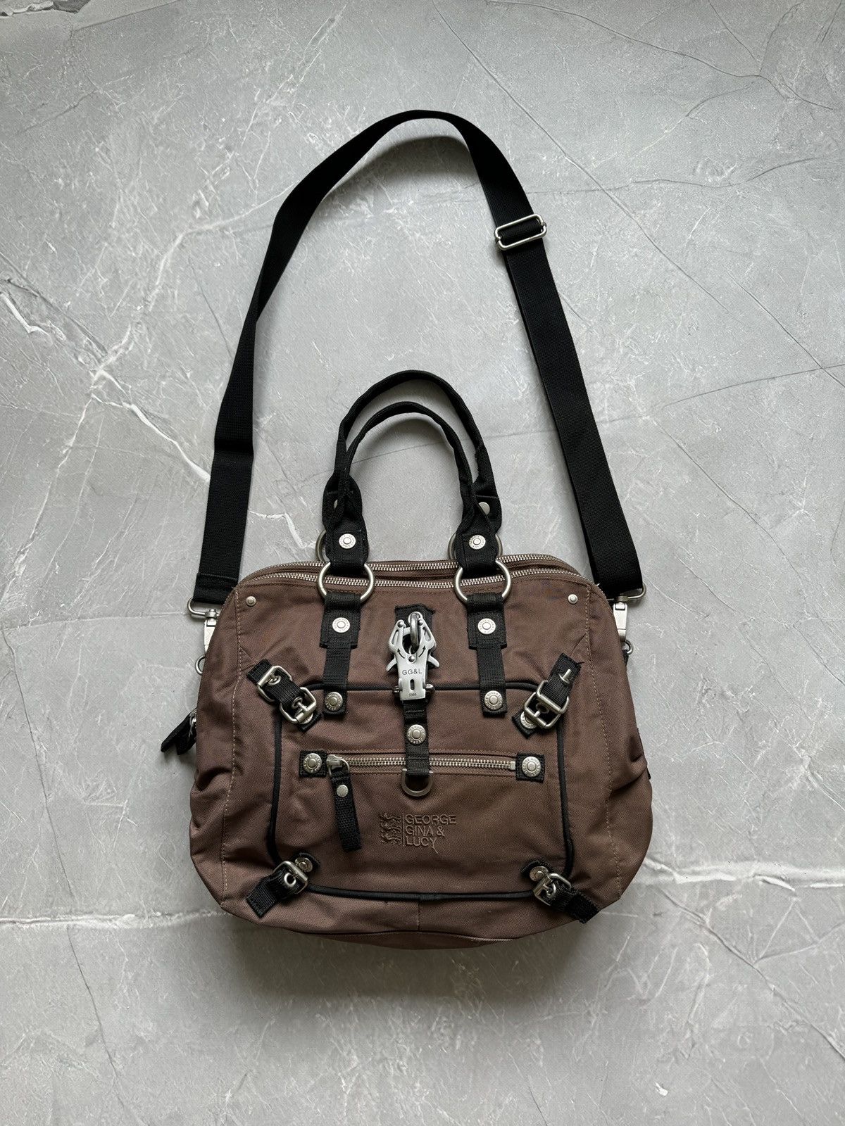 George Gina & Lucy Vintage George Gina Lucy GGL Crossbody Shoulder Bag Brown Size ONE SIZE - 1 Thumbnail