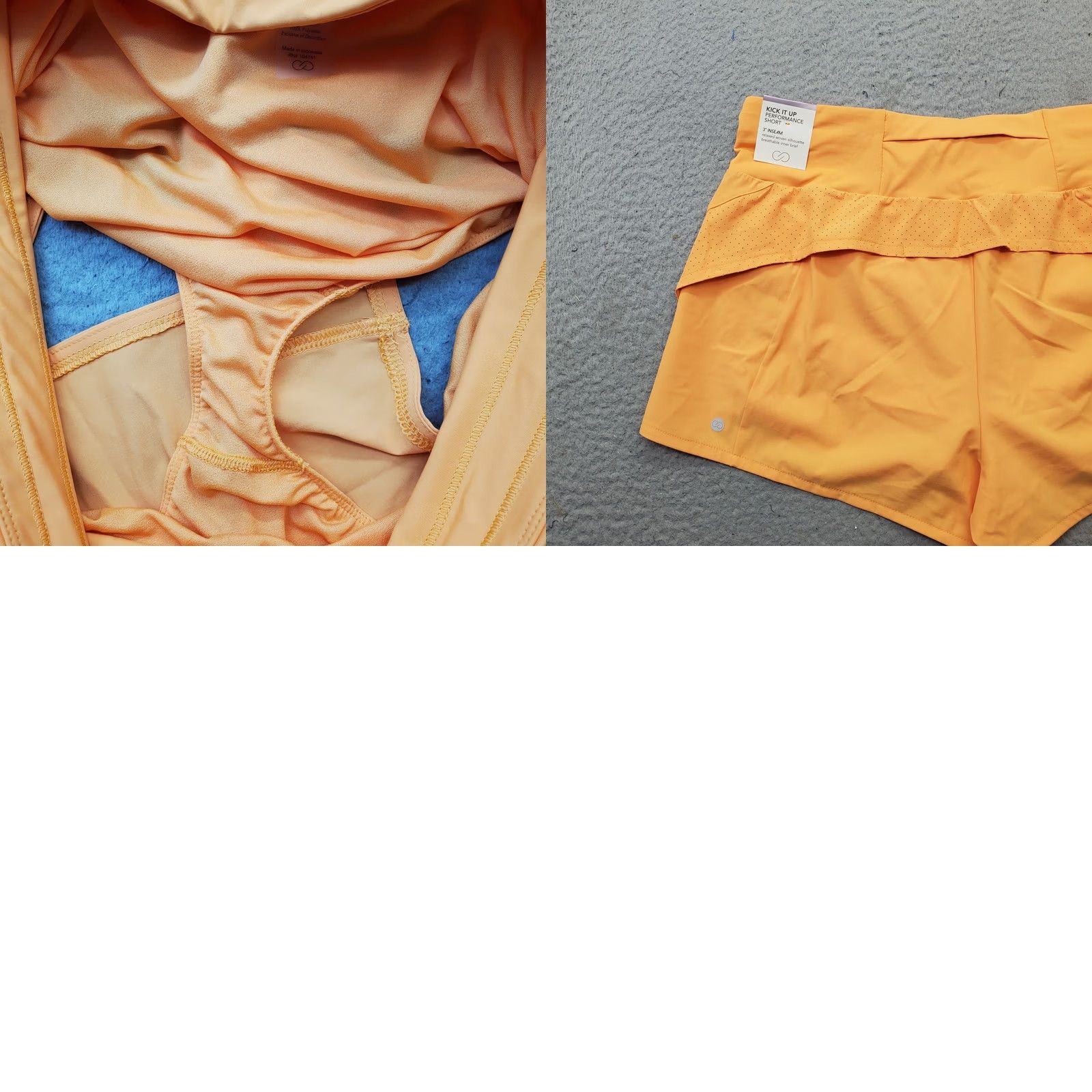 Vintage Calia Golf Tennis Performance Shorts Womens L Orange Lined Stretch Athletic Size 36" / US 14 / IT 50 - 8 Thumbnail