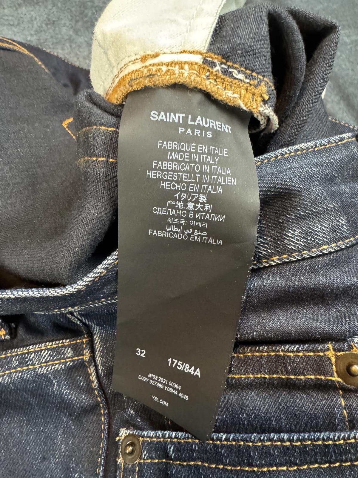 Saint Laurent Paris Saint Laurent Raw Denim D02 Size US 32 / EU 48 - 7 Thumbnail
