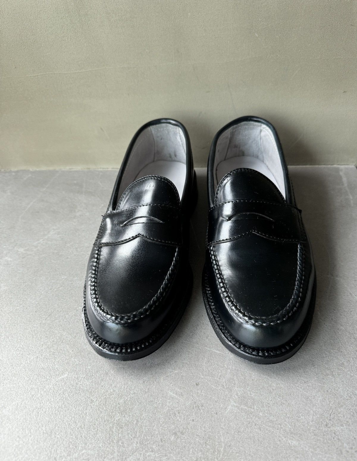 Alden ALDEN USA Black Horween Cordovan Horse Leather Penny Loafers Size US 6 / EU 39 - 10 Thumbnail