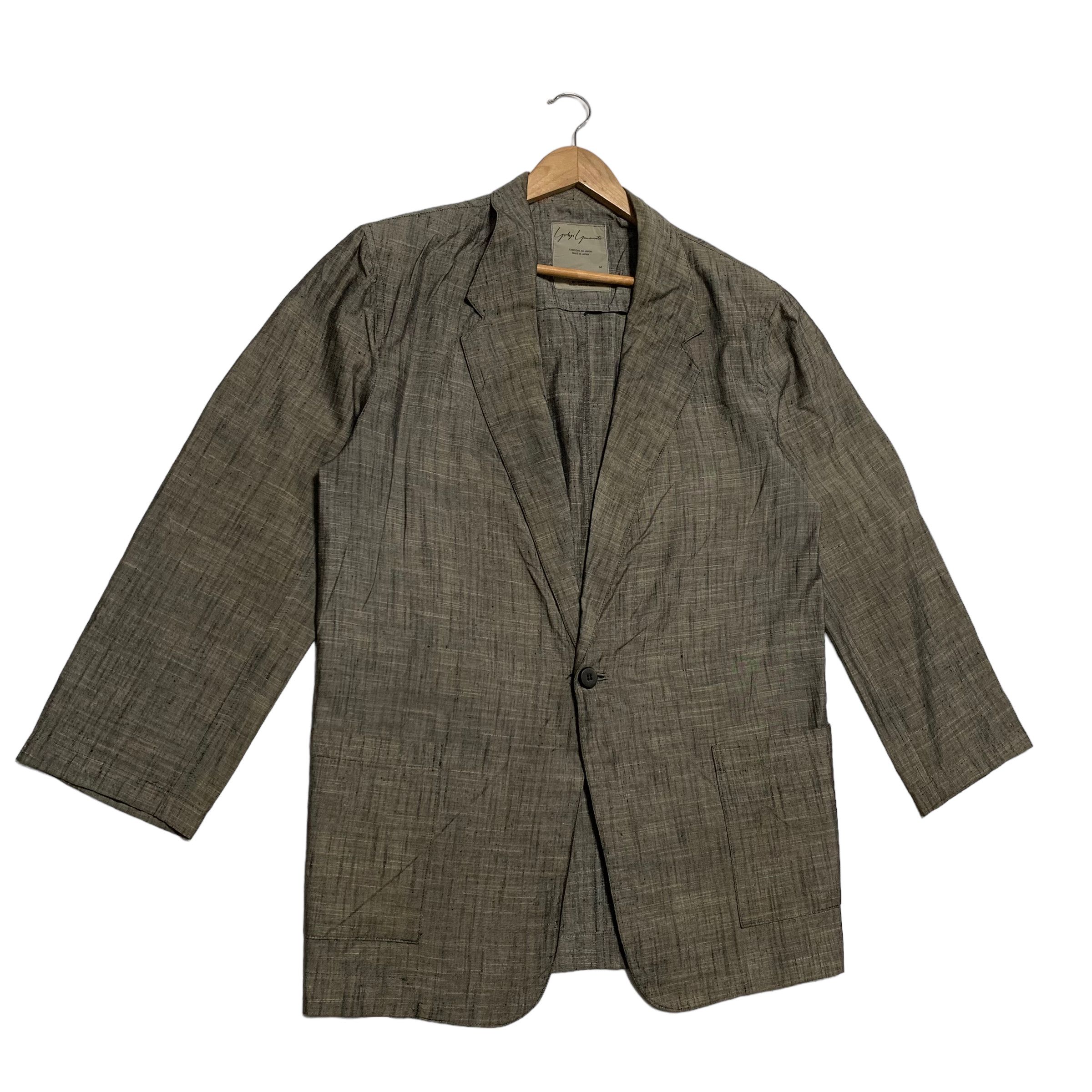 Yohji Yamamoto Vintage 80s Yohji Yamamoto SIgnature Silk Coat Blazer Size M / US 6-8 / IT 42-44 - 2 Thumbnail