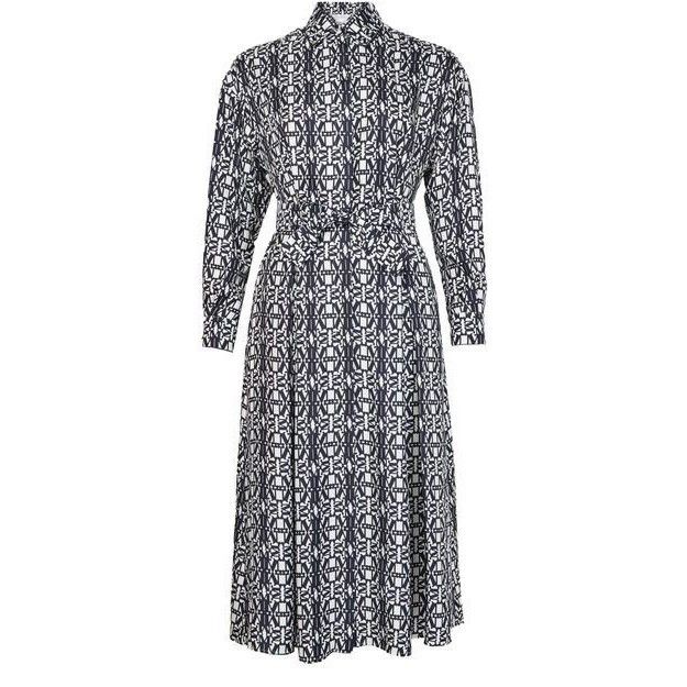 MAX MARA Espolso Blue Silk Midi Dress New & Authentic (Women